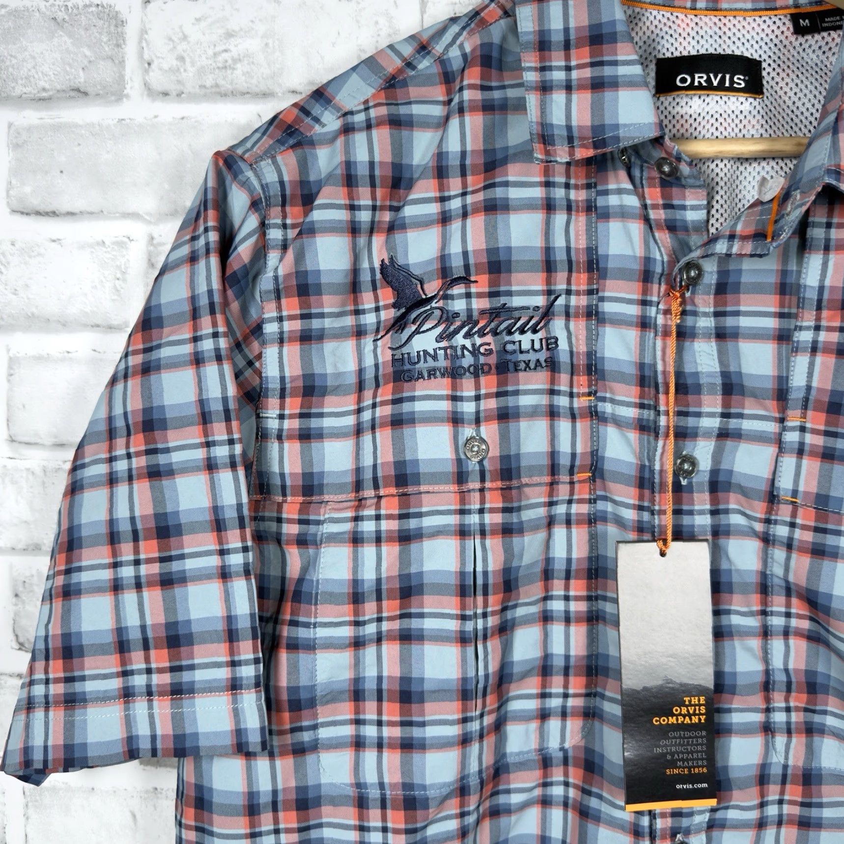 Orvis NWT Orvis Plaid Short Sleeve Button-Down Shirt Mens Size M Multicolor Pattern Vented Button-Up Shirt Size US M / EU 48-50 / 2 - 2 Thumbnail