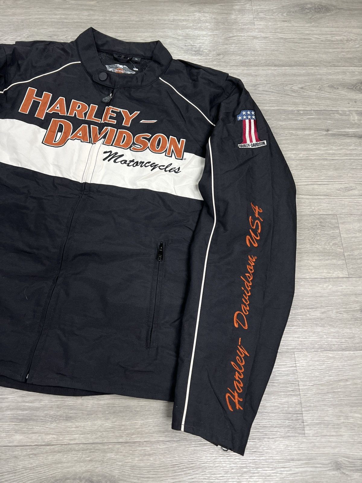 Harley Davidson HARLEY DAVIDSON MOTORCYCLES XL Vented Nylon Racing Jacket Size US XL / EU 56 / 4 - 4 Thumbnail
