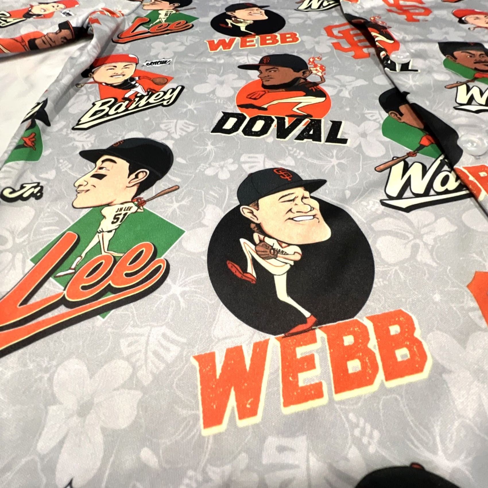 Vintage San Francisco Giants Hawaiian Shirt M Button Up All Over Print SF Charter MLB Shirt Mens Gel"} Size US M / EU 48-50 / 2 - 4 Thumbnail