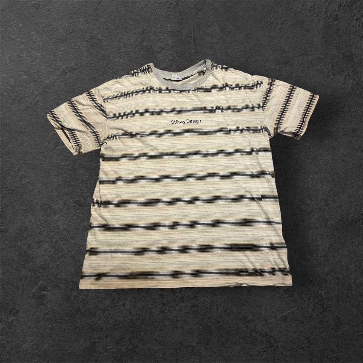 Stussy Stüssy Design Striped T-Shirt – Classic Streetwear Size US L / EU 52-54 / 3 - 2 Thumbnail