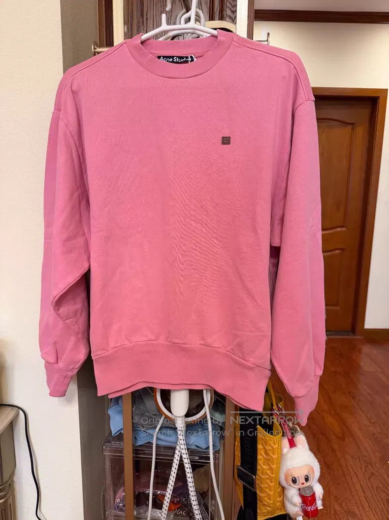 Acne Studios Acne Studios Pink Sweatshirt, Small Logo on Chest, Loose F Size XXS / US 00 / IT 34 - 2 Thumbnail