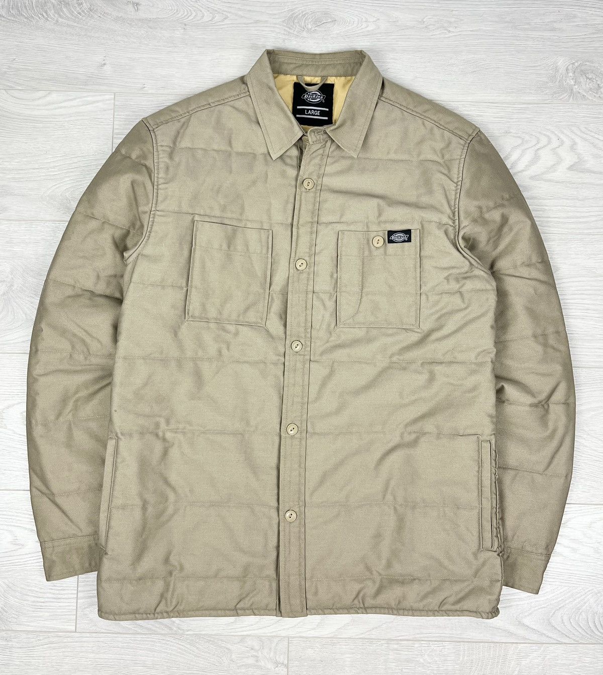Dickies Dickies Beige Quilted Jacket Size US L / EU 52-54 / 3 - 1 Thumbnail