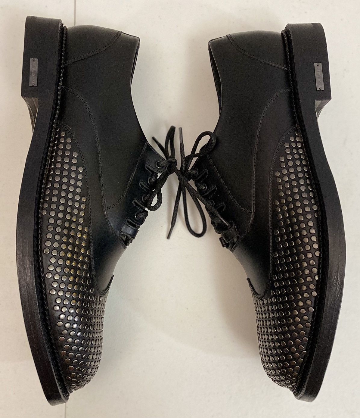 Dsquared2 Dsquared2 🇮🇹 Black Leather Metalhead Wingtip Derby 12 NEW Size US 12 / EU 45 - 16 Thumbnail