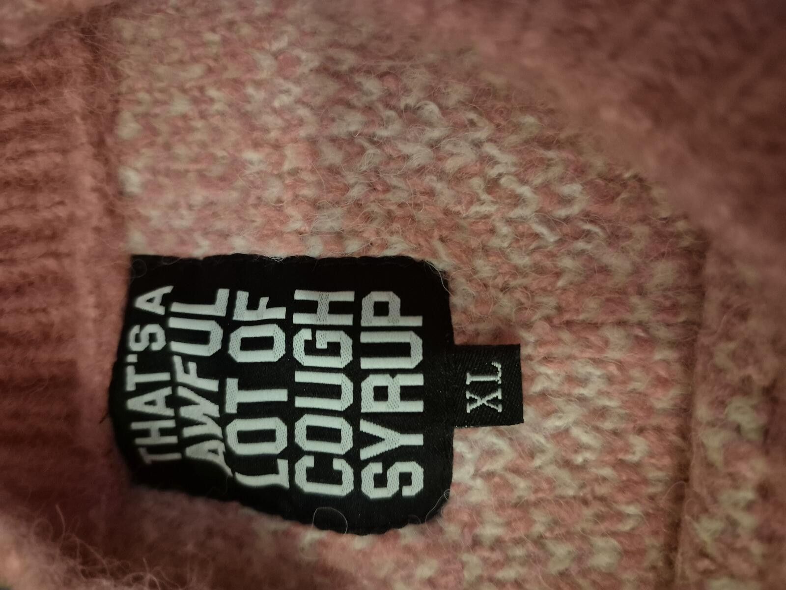 Other Awful Lot of Cough Syrup Pink Mohair Crop Sweater Size XL Size XL / US 12-14 / IT 48-50 - 3 Thumbnail