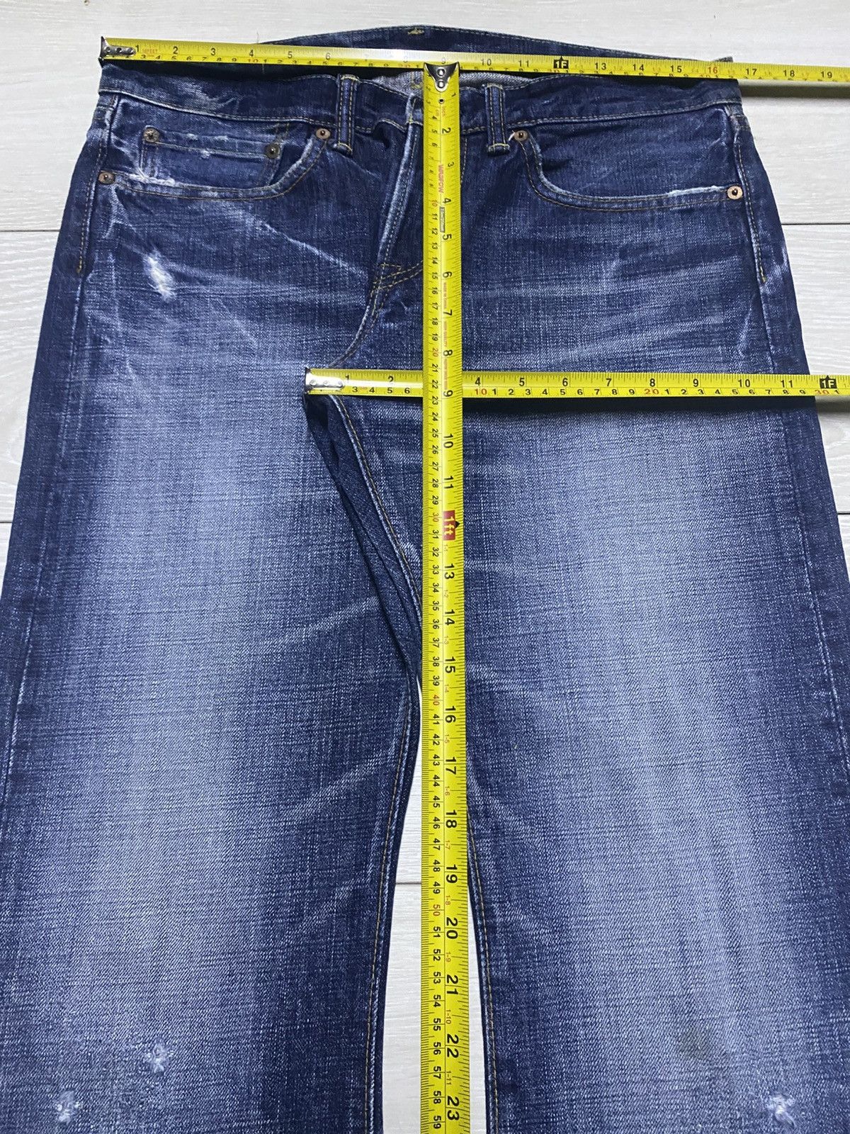 Eternal Eternal Y2K Faded Wash Flare Bootcut Jeans Size US 33 - 18 Thumbnail