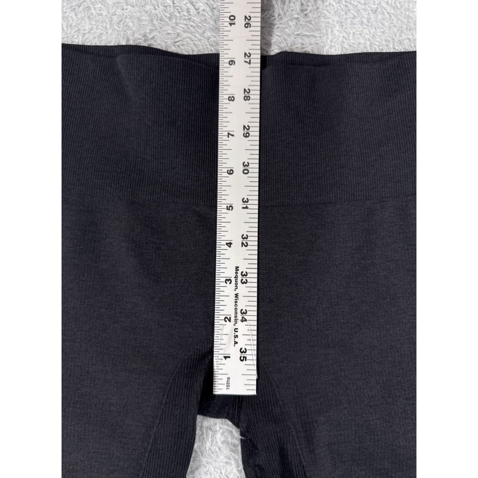 Lululemon Lululemon Pants Womens 8 Black In The Flow Crop Ruched Yoga Gym Workout Cropped Skinny Pockets Inseam 16 in Regular Size Type Pants Accessories Size 30" / US 8 / IT 44 - 7 Thumbnail