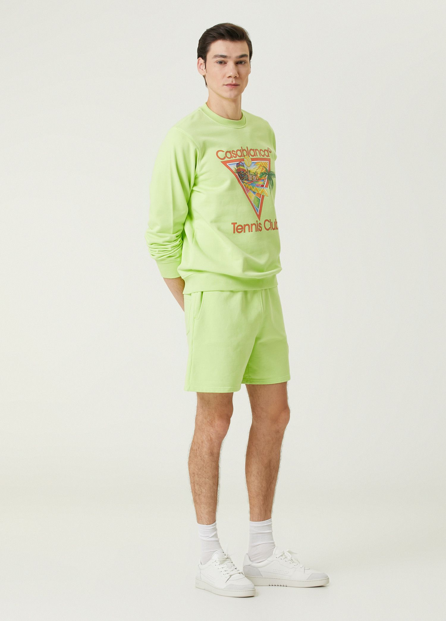 Casablanca CASABLANCA Afro Cubism Tennis Club green sweatshirt Medium q Size US M / EU 48-50 / 2 - 3 Thumbnail