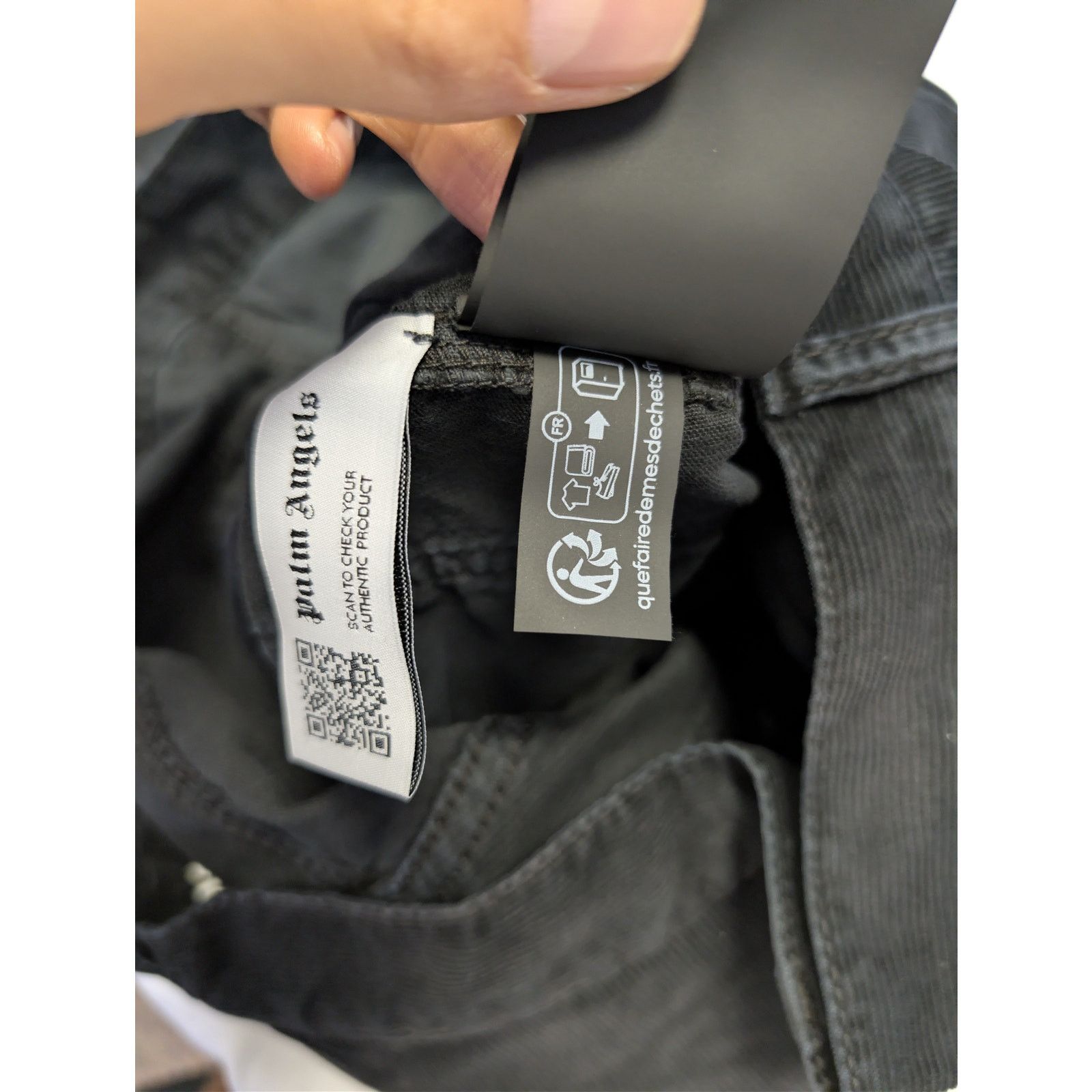 Palm Angels o1rshd1 Monogram Corduroy Denim Pants in Vintage Black Size US 32 / EU 48 - 21 Thumbnail