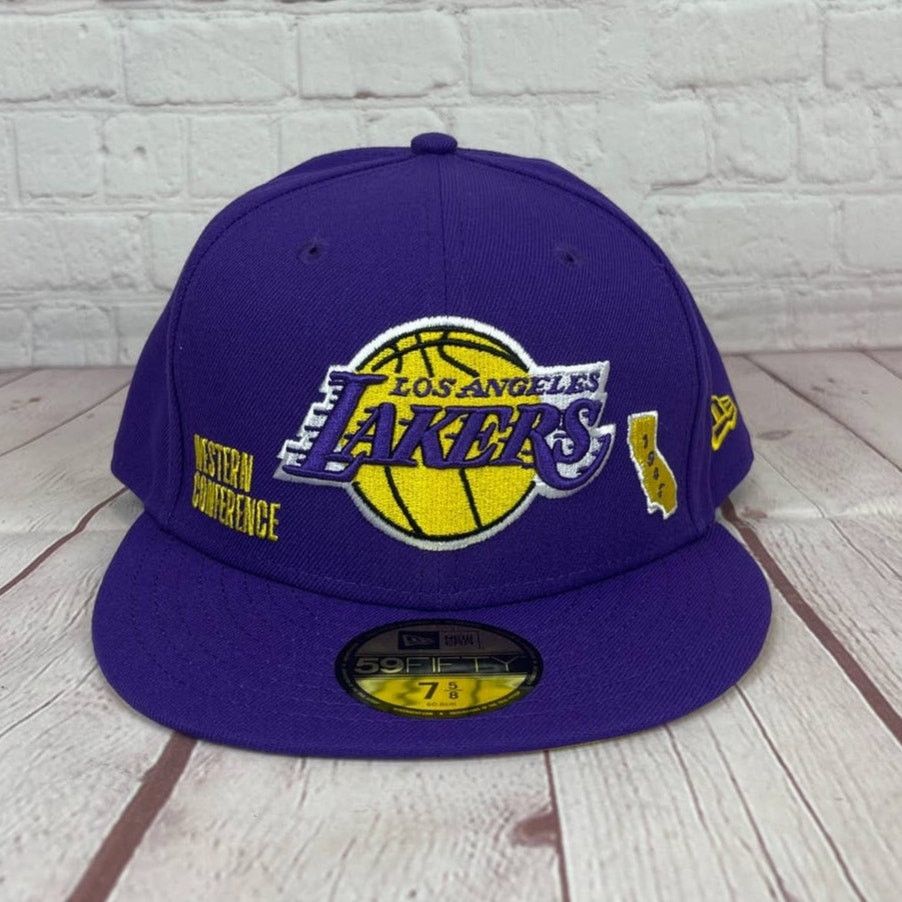 New Era New Era 59Fifty Identity NBA Los Angeles Lakers Fitted Hat Size ONE SIZE - 1 Thumbnail