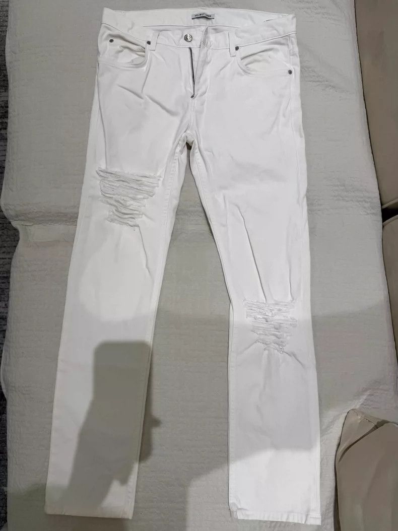 Helmut Lang Helmut Lang Vintage White Distressed Jeans-dmc Size US 32 / EU 48 - 1 Thumbnail