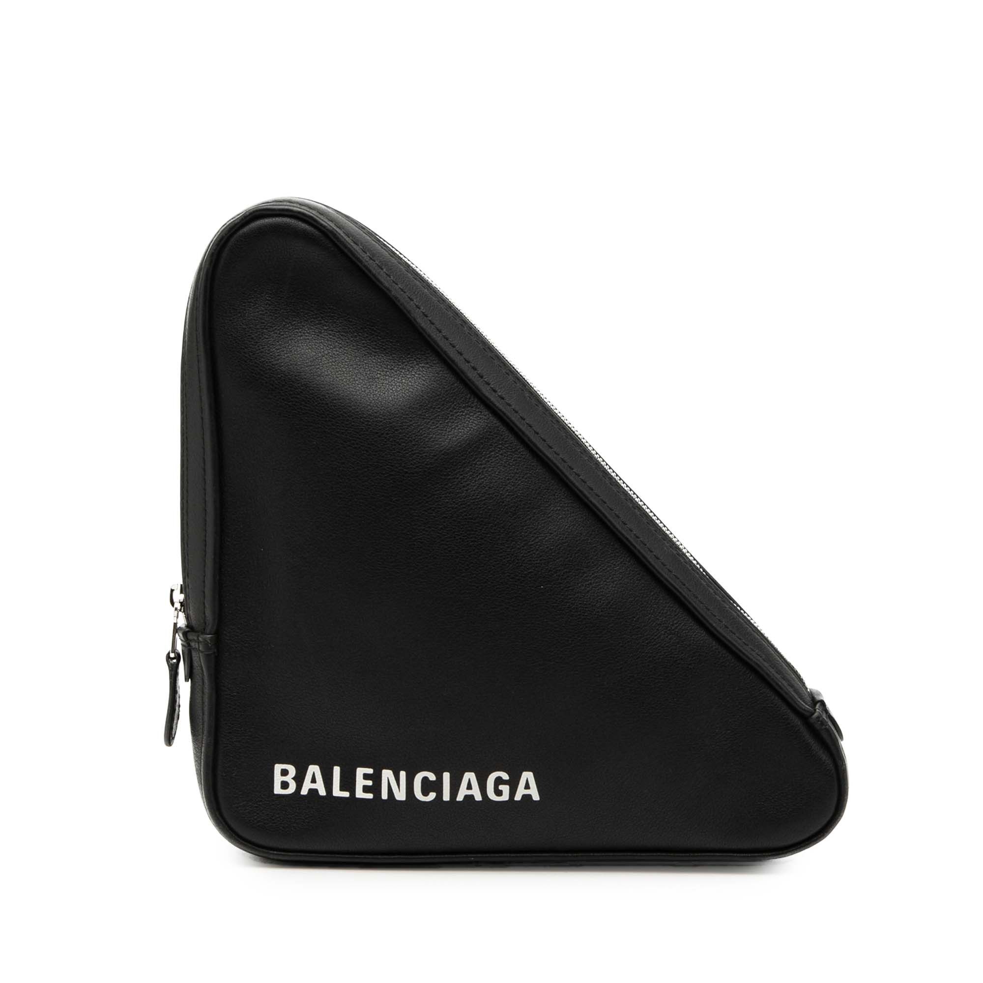 Balenciaga Medium Leather Triangle Clutch Size ONE SIZE - 1 Thumbnail