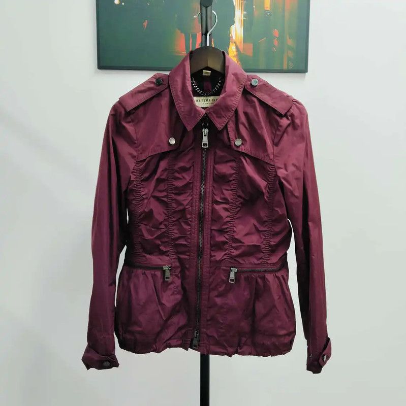Burberry Burberry Short Sleeve Red Trench Coat for Women Size L / US 10 / IT 46 - 1 Thumbnail