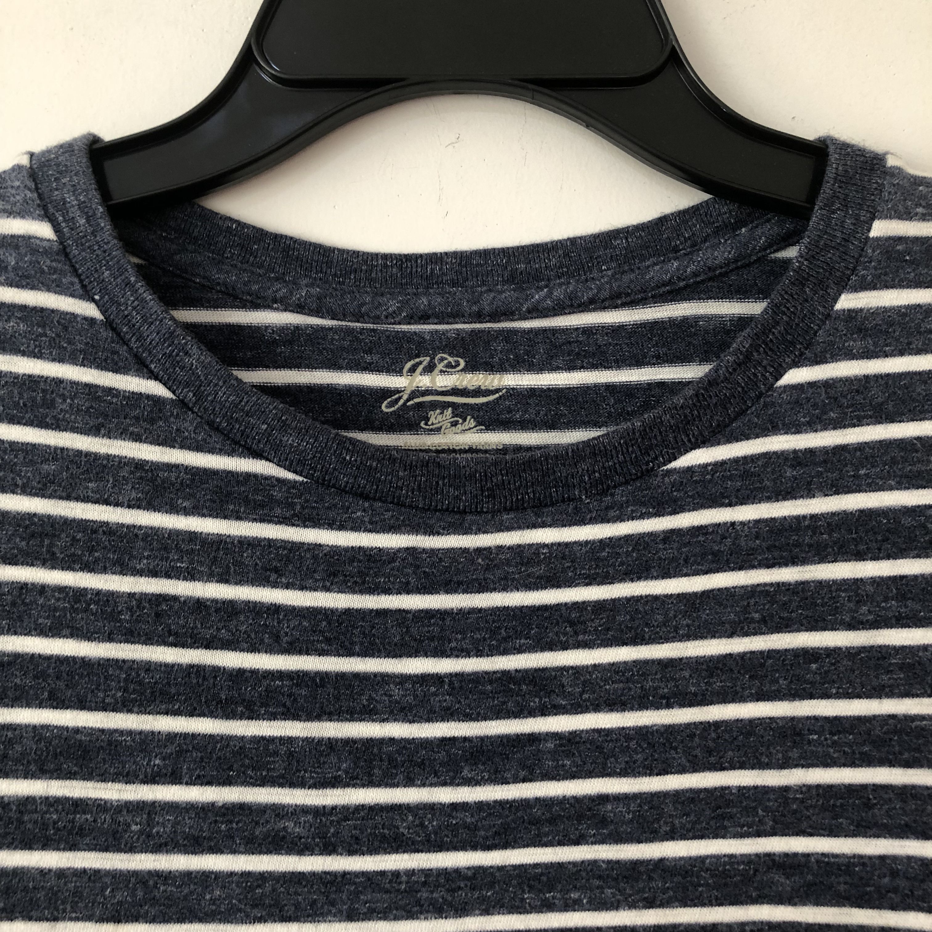 J.Crew J.Crew Knit Goods Slub Cotton T-shirt in Stripe Short Sleeve Size US M / EU 48-50 / 2 - 3 Thumbnail