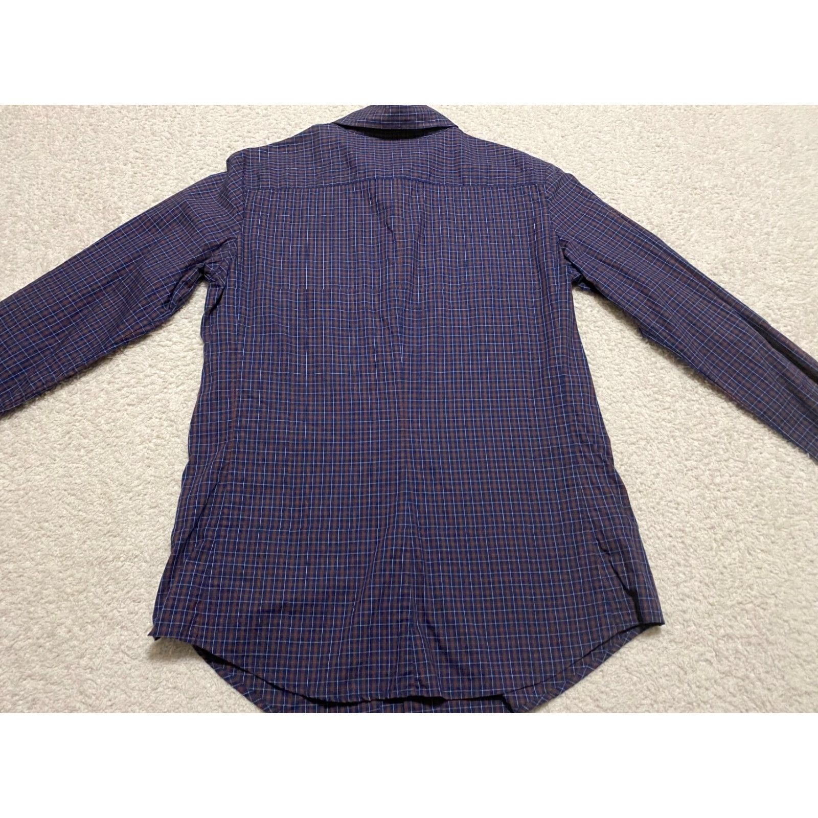 Faconnable Façonnable Shirt Womens 4 L/S Button-Down Multicolor Plaid 100% Cotton Blouse Size S / US 4 / IT 40 - 6 Thumbnail