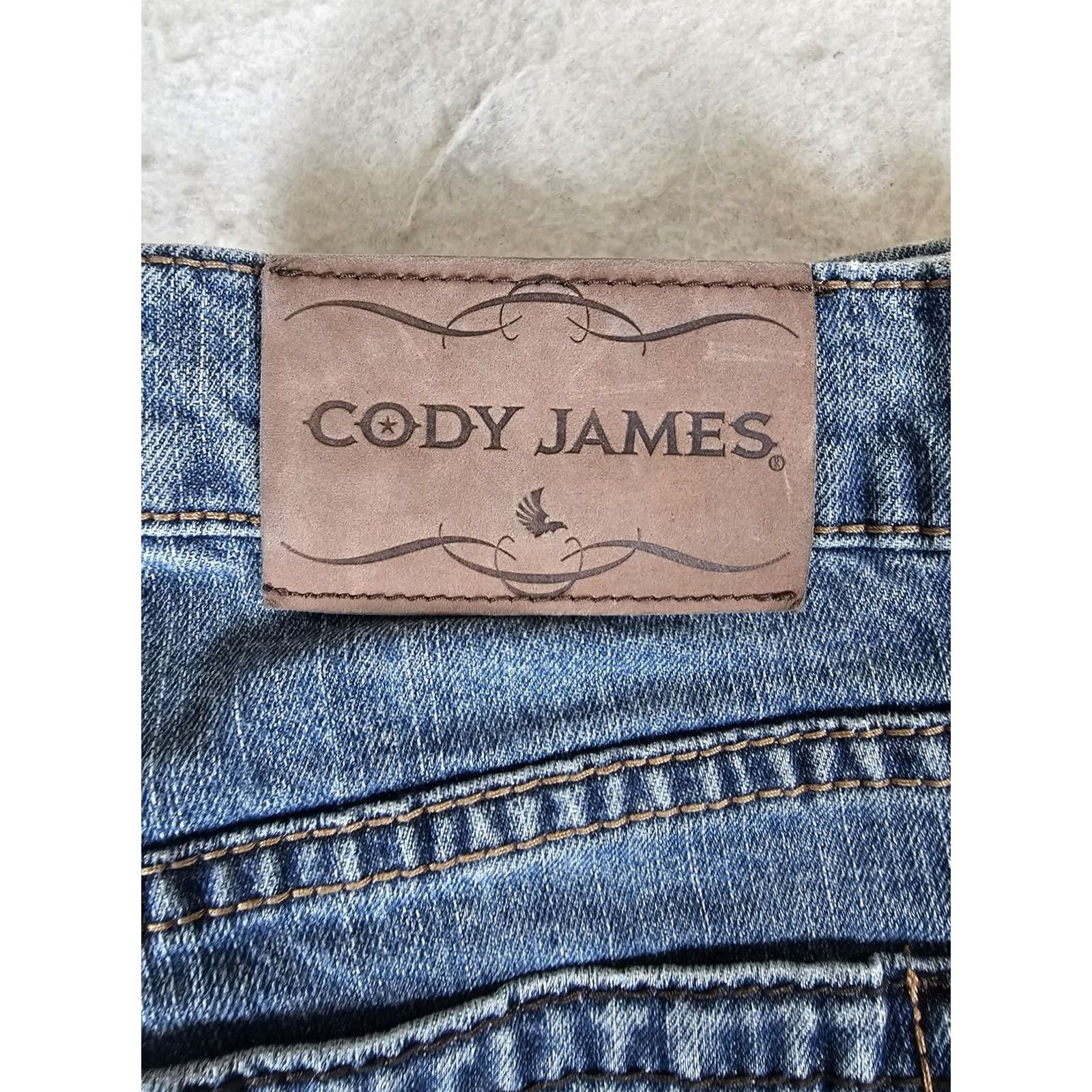 Cody James Cody James Jeans Blue Denim Straight Leg Cotton Stretch 30x30 Mens Sz 30 Regular 5-Pocket Size US 30 / EU 46 - 3 Thumbnail