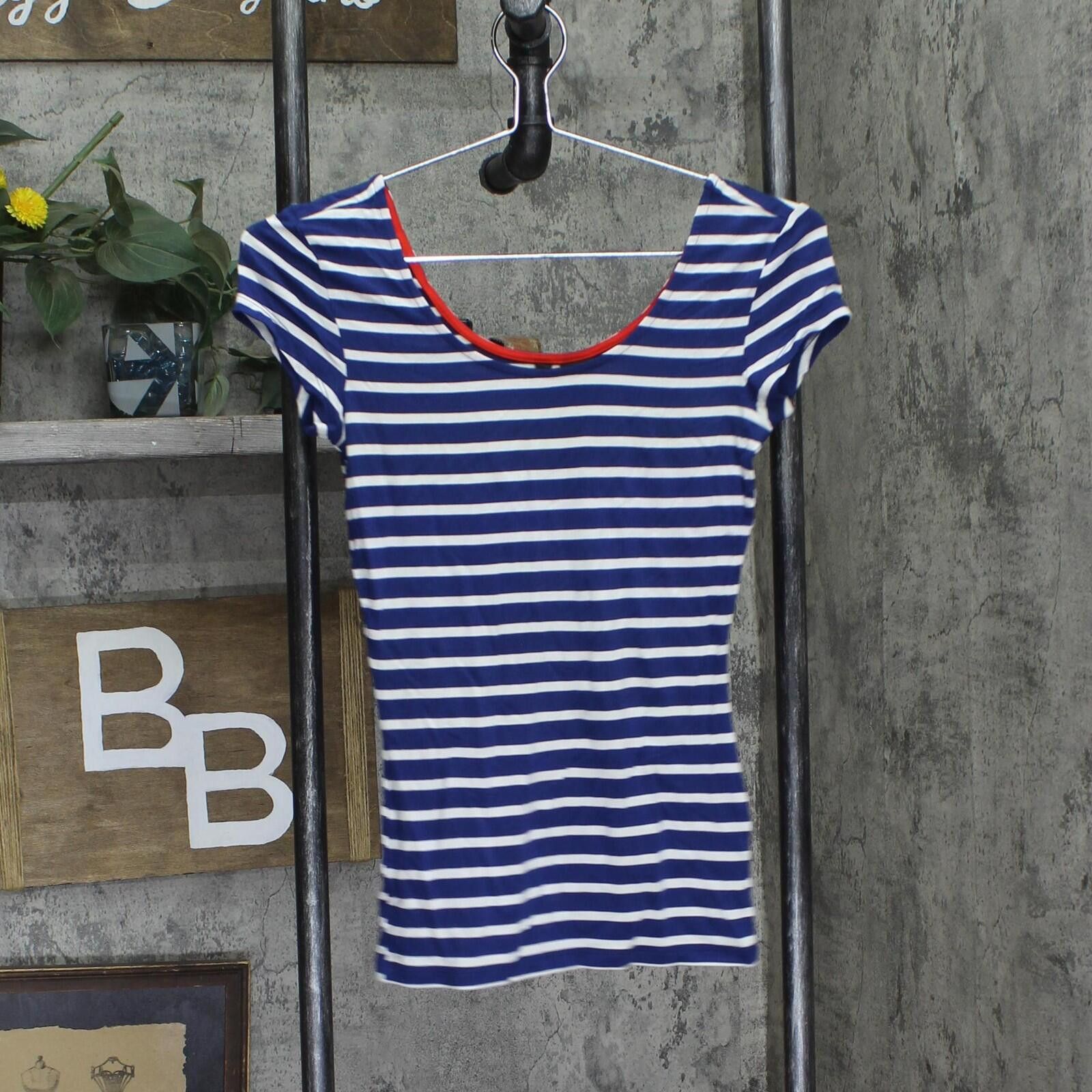 Other Nwt Ultra Flirt Knit Short-sleeve Ballet Top Blue Multi Xs Size XS / US 0-2 / IT 36-38 - 1 Thumbnail