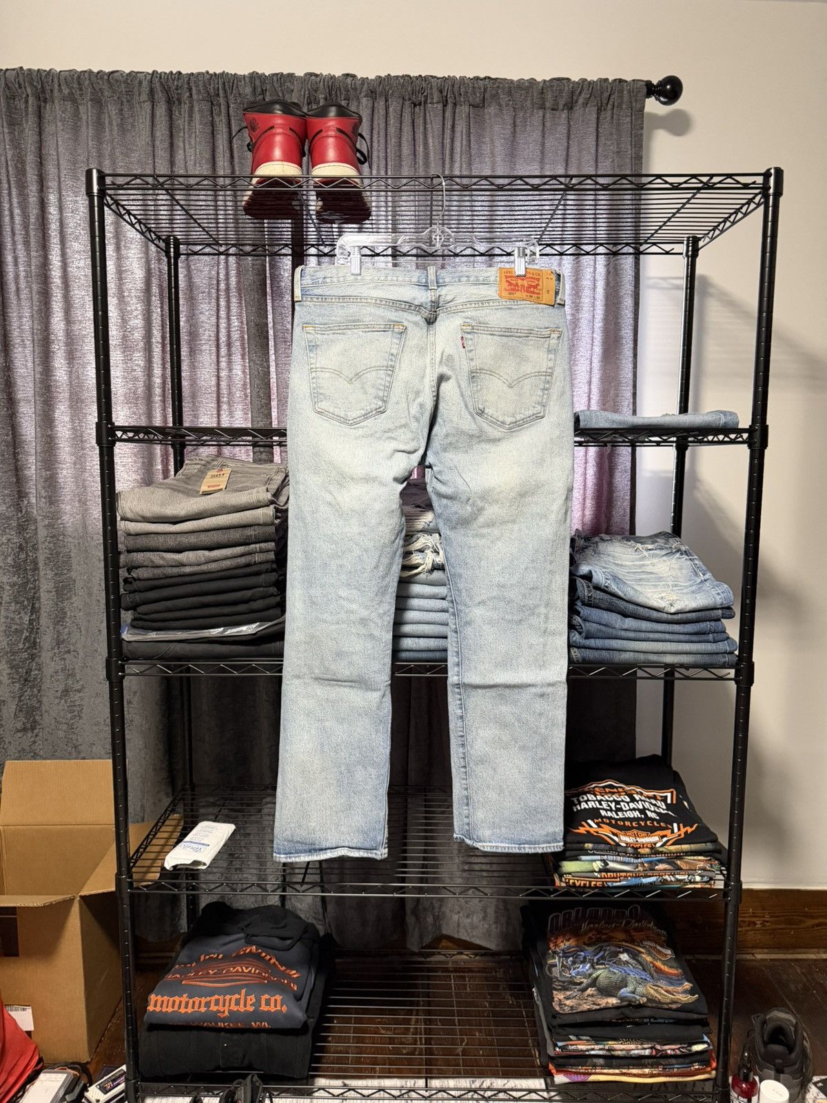 Levi's Levi’s 501 Button Fly Faded Distressed Destroyed Jeans 36x32 Size US 36 / EU 52 - 2 Thumbnail