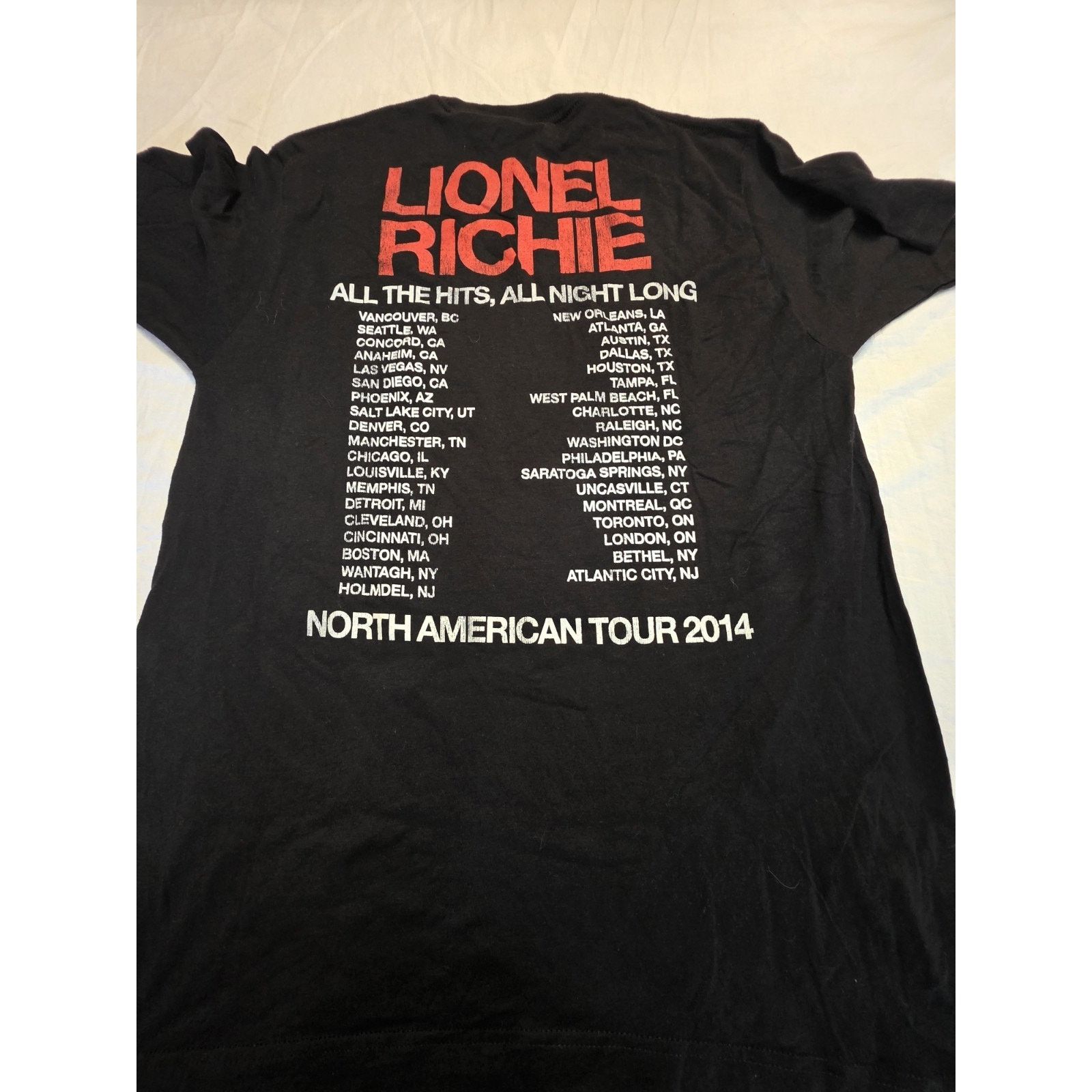 Tultex Lionel Richie North America Tour 2014 Tultex Men's Size US L / EU 52-54 / 3 - 4 Thumbnail