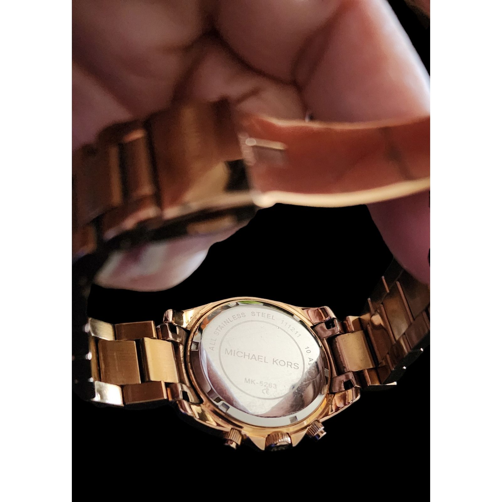 Michael Kors MICHAEL KORS Ritz Rose Gold-Tone Watch Size ONE SIZE - 5 Thumbnail