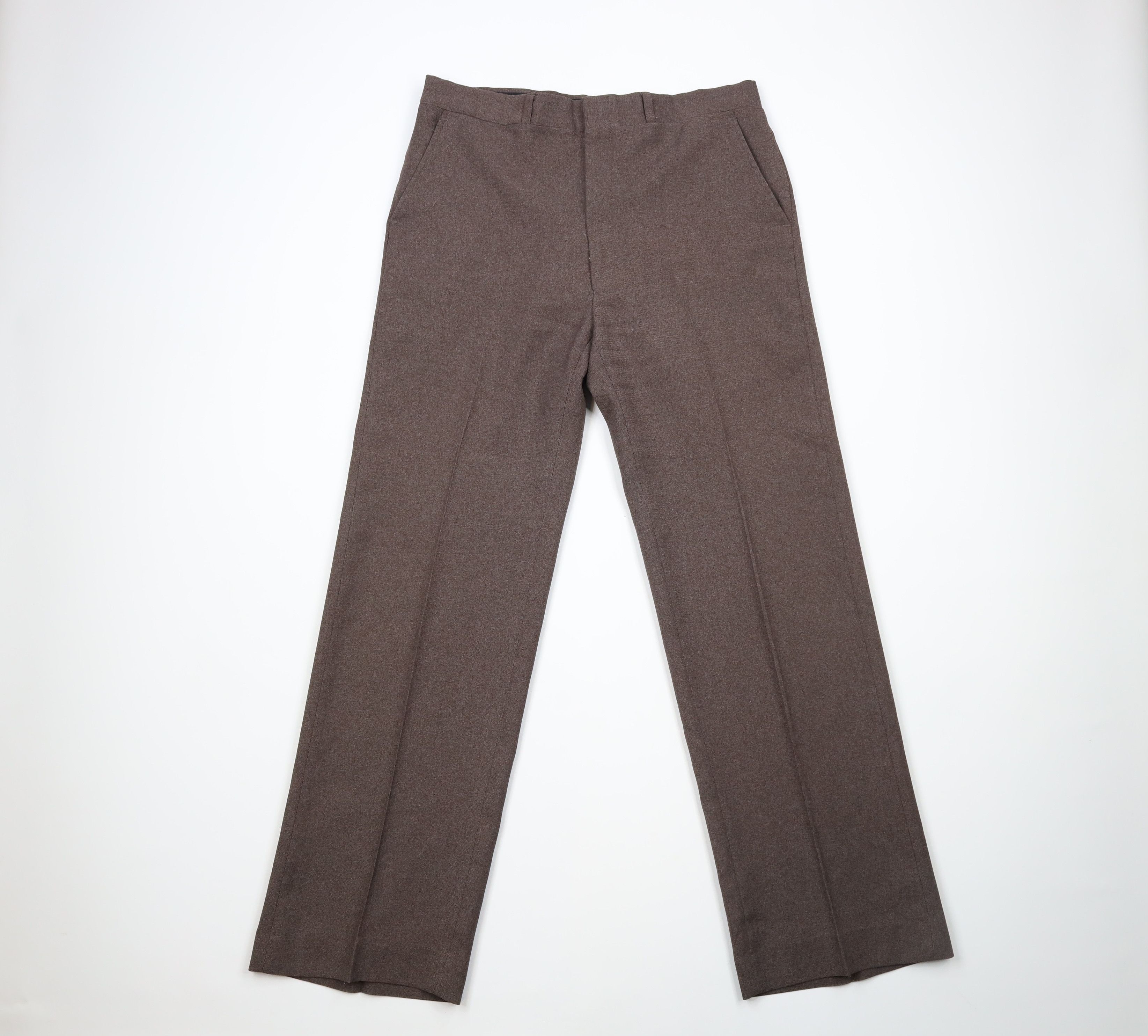 image of Vintage 70's Streetwear Bell Bottoms Chino Pants Brown Usa, Men's (Size 34)