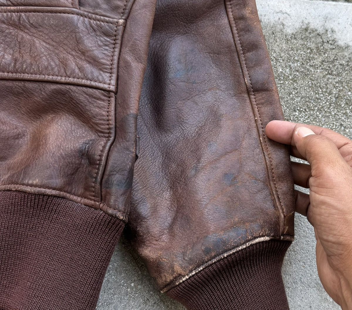 Golden Bear Vintage 70s Golden Bear Leather Flight Jacket Size US M / EU 48-50 / 2 - 9 Thumbnail