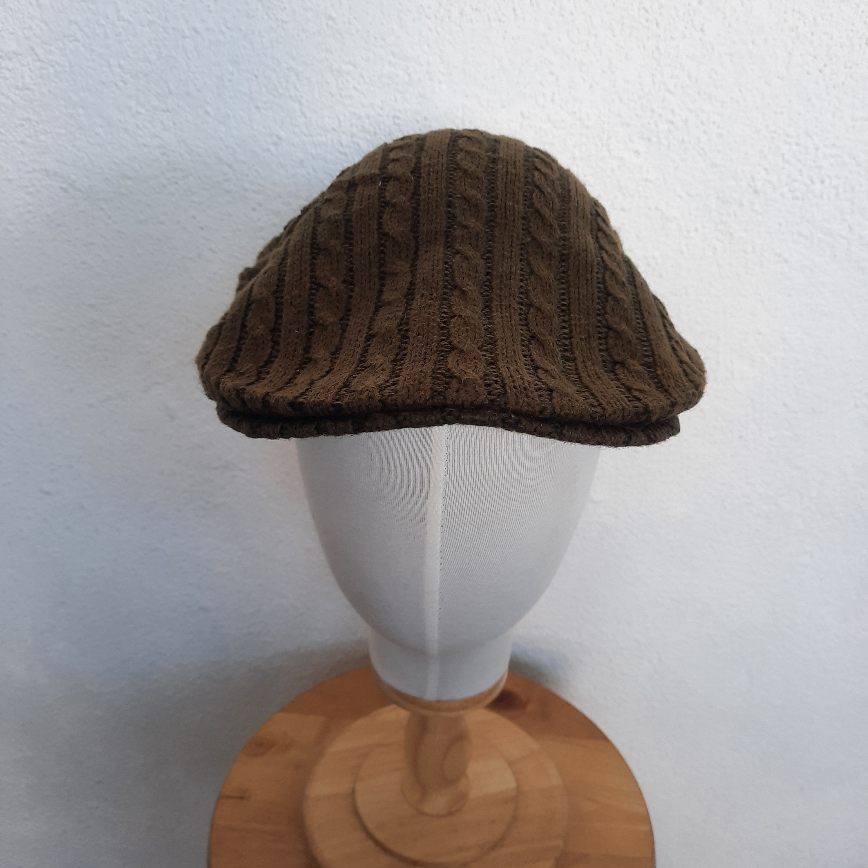 Japanese Brand 🔥Vintage signifincance green army knit beretta flat hat Size ONE SIZE - 2 Thumbnail