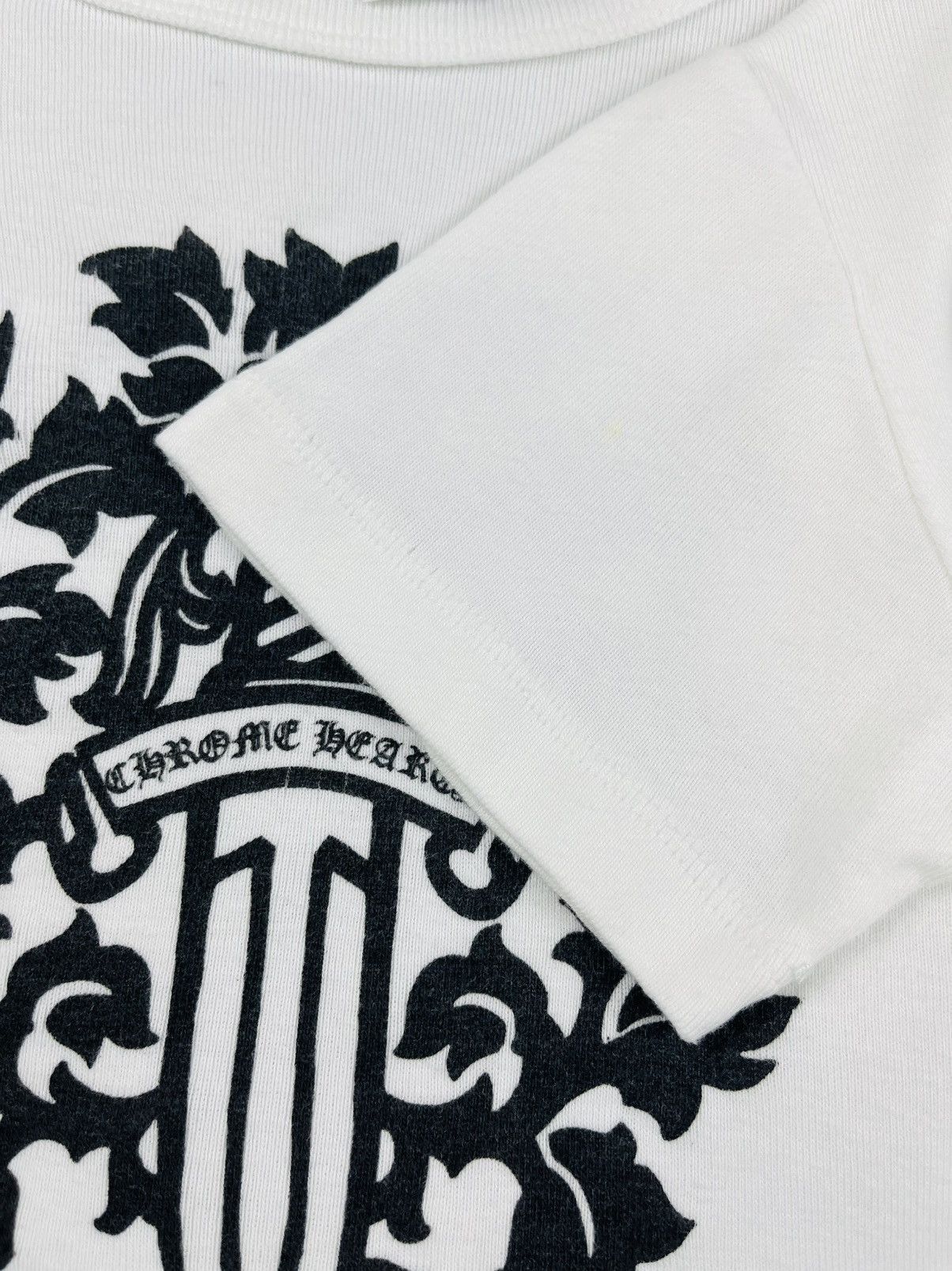 Chrome Hearts Chrome Hearts Dagger Logo Cropped Mini Baby Tee Tshirt Size ONE SIZE - 9 Thumbnail
