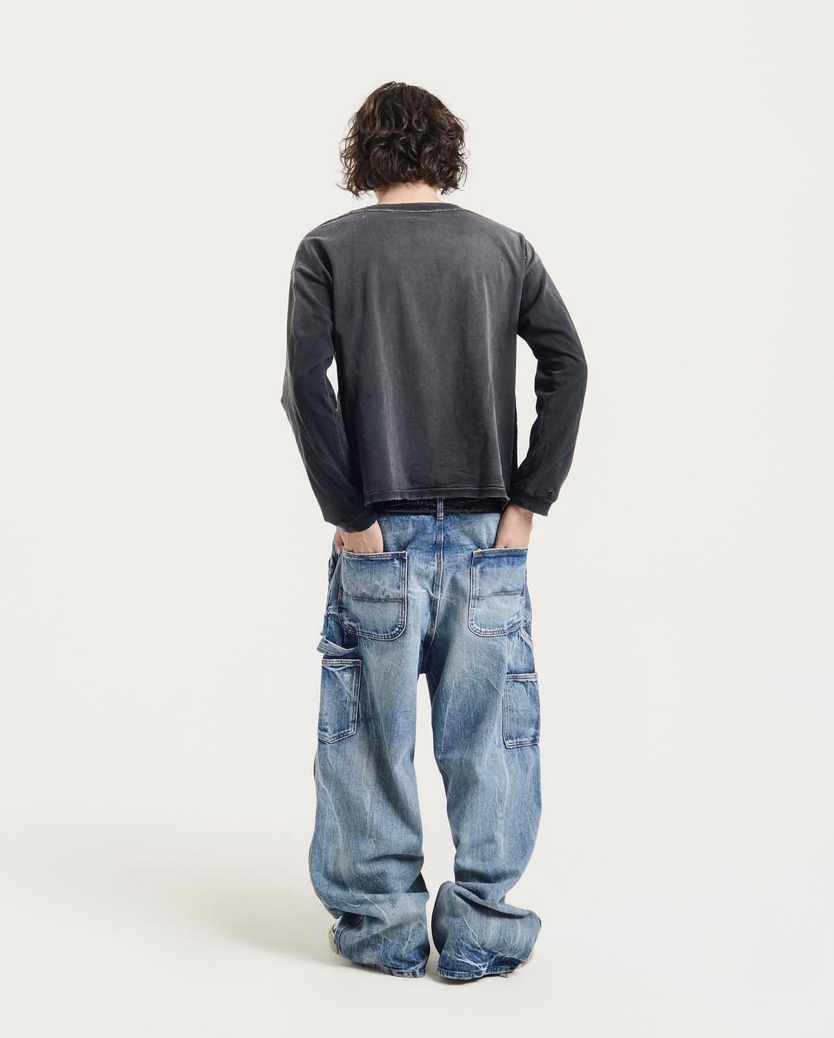 Other UNDS online "Bagged Long-sleeve T" Distressed & Sunfaded Size US XL / EU 56 / 4 - 3 Thumbnail