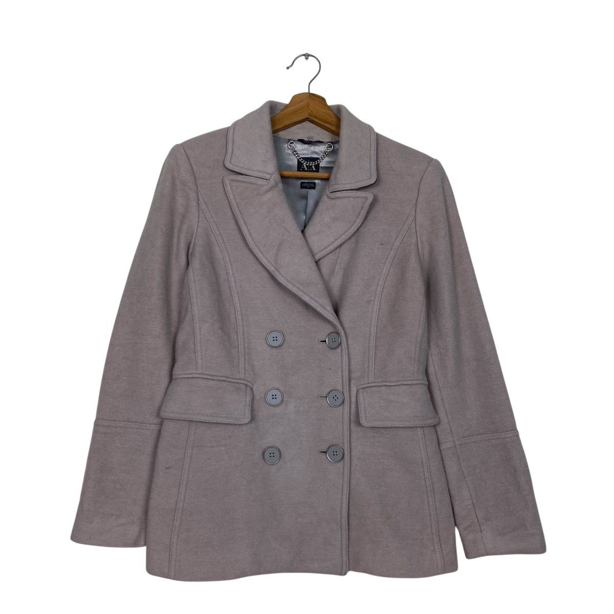 Armani × Armani Exchange Armani Exchange double breasted jacket coat Size S / US 4 / IT 40 - 1 Thumbnail