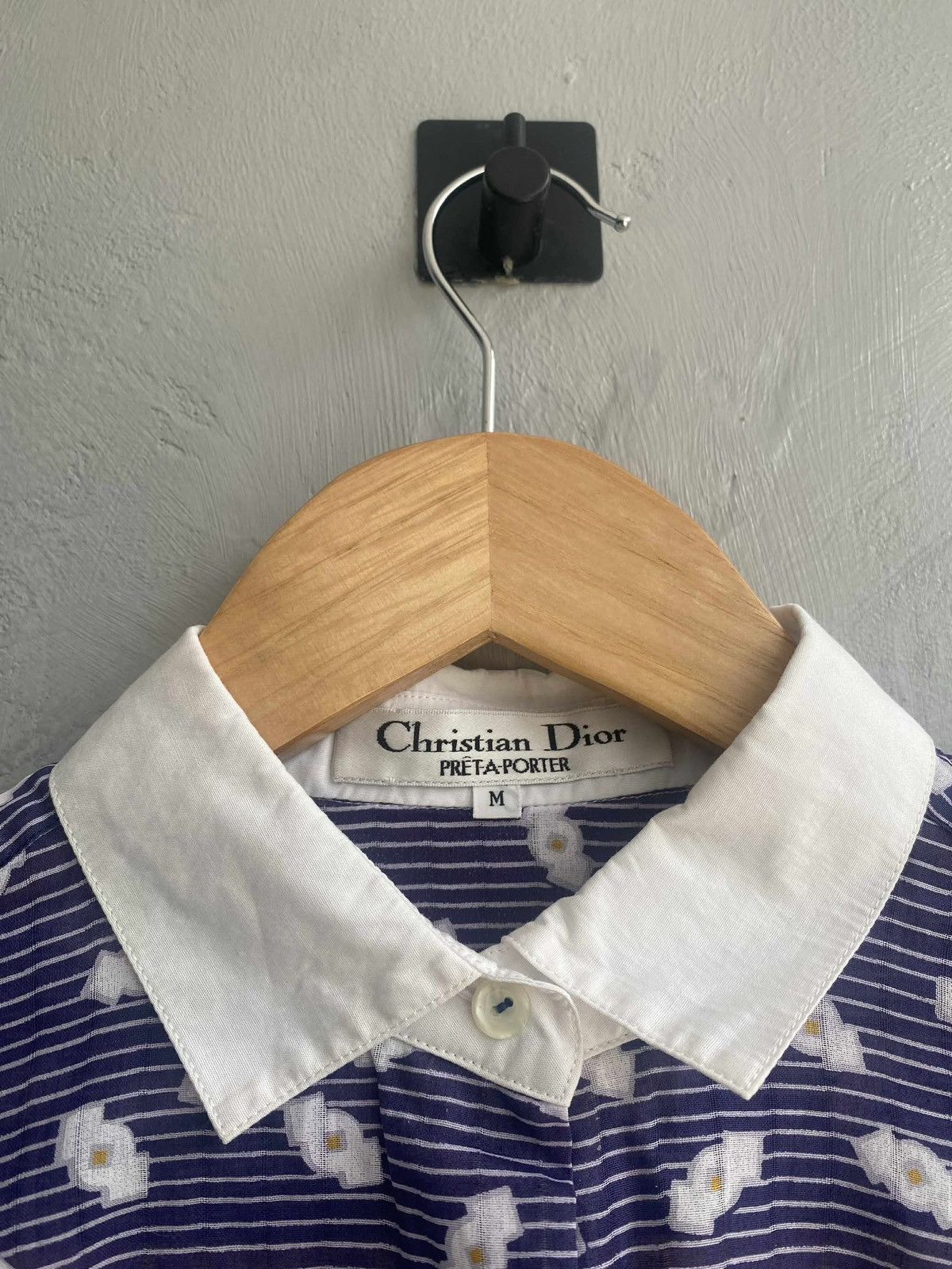 Dior Christian Dior Blue Striped Shirt Size US M / EU 48-50 / 2 - 5 Thumbnail