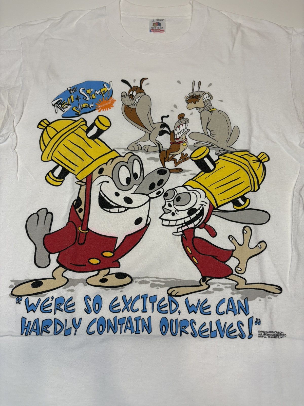 Other Vintage 1993 Nicktoons Ren And Stimpy Tshirt Mens Size Large Size US L / EU 52-54 / 3 - 2 Thumbnail