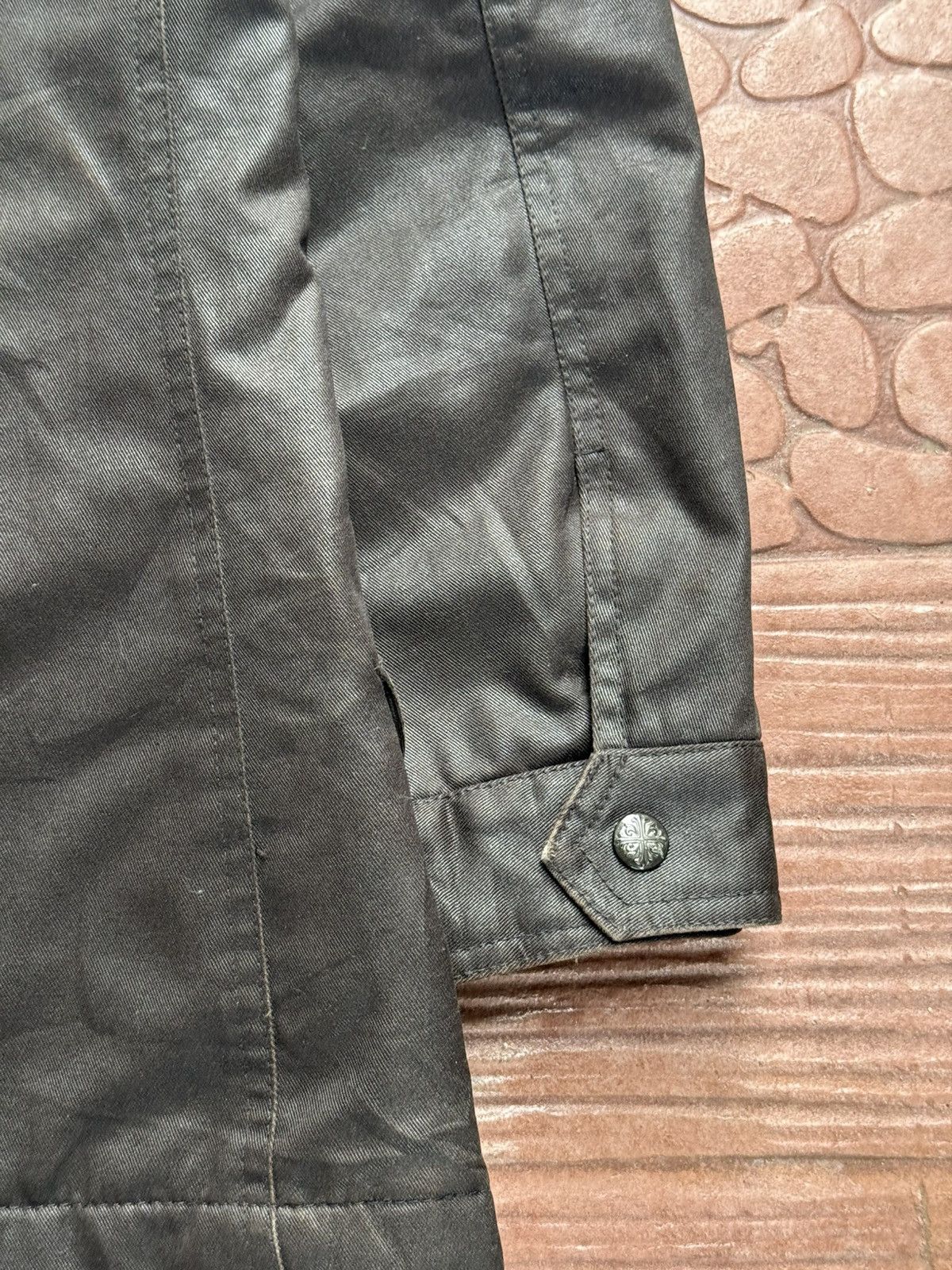 Japanese Brand Custom Culture Chrome Hearts Cross Button Waxed Fur Jacket Size US M / EU 48-50 / 2 - 14 Thumbnail