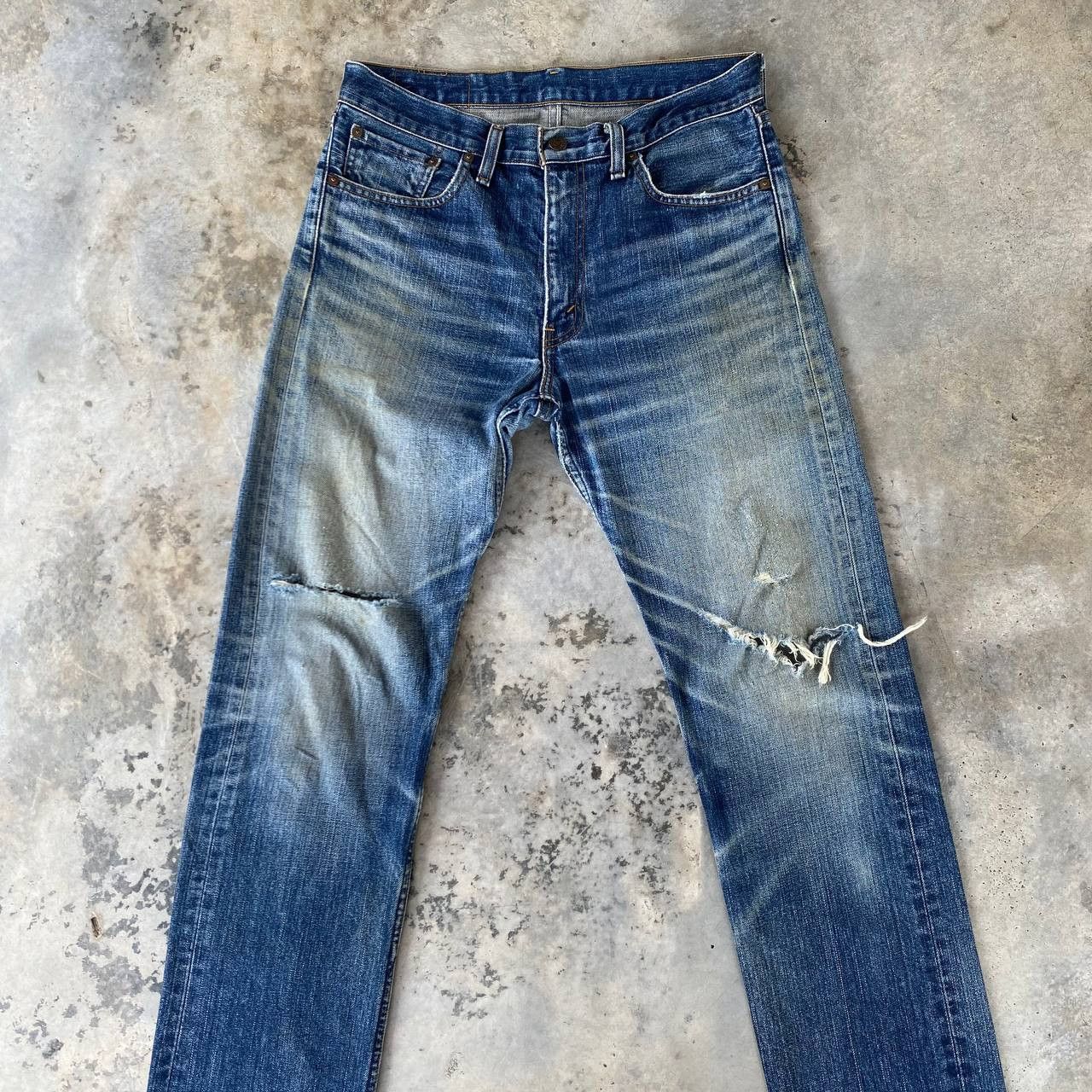 Levi's VINTAGE LEVIS 505 JAPAN DISTRESSED DENIM W32X33 Size US 32 / EU 48 - 7 Thumbnail