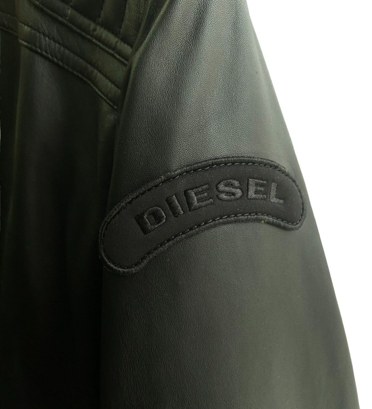 Diesel Diesel L-SHIRO-WH Racer Leather Jacket S (Zara, Dsquared2) Size US S / EU 44-46 / 1 - 10 Thumbnail