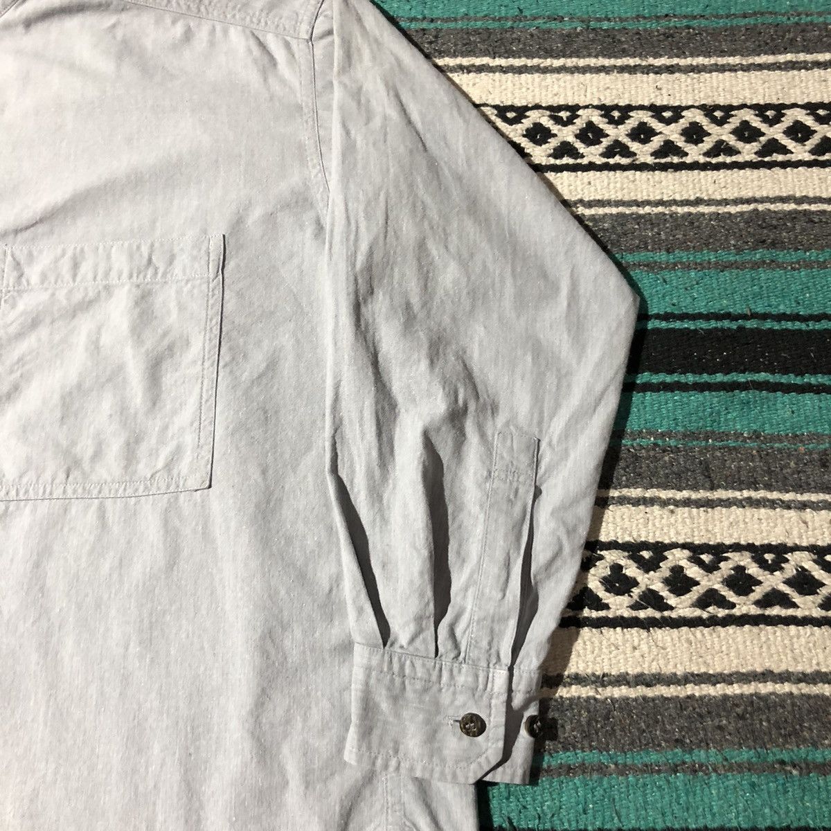 Issey Miyake Plantation Shanghai Boxy Shirt 🥬 Size US M / EU 48-50 / 2 - 6 Thumbnail