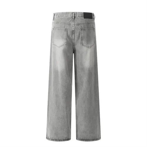 Japanese Brand Fashion loose and versatile distressed washed jeans Size US 32 / EU 48 - 3 Thumbnail