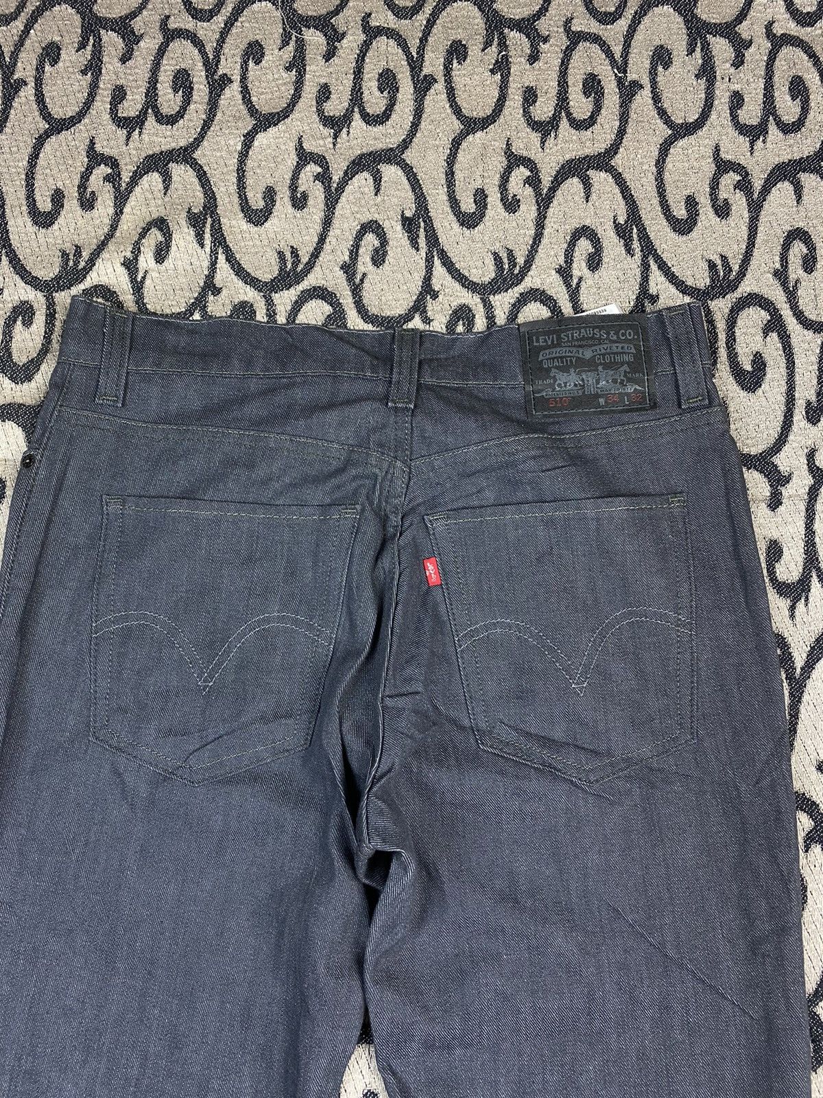 Levi's × Levi's Vintage Clothing Vintage Levi’s 510 Straight Grey Jeans Size US 34 / EU 50 - 3 Thumbnail