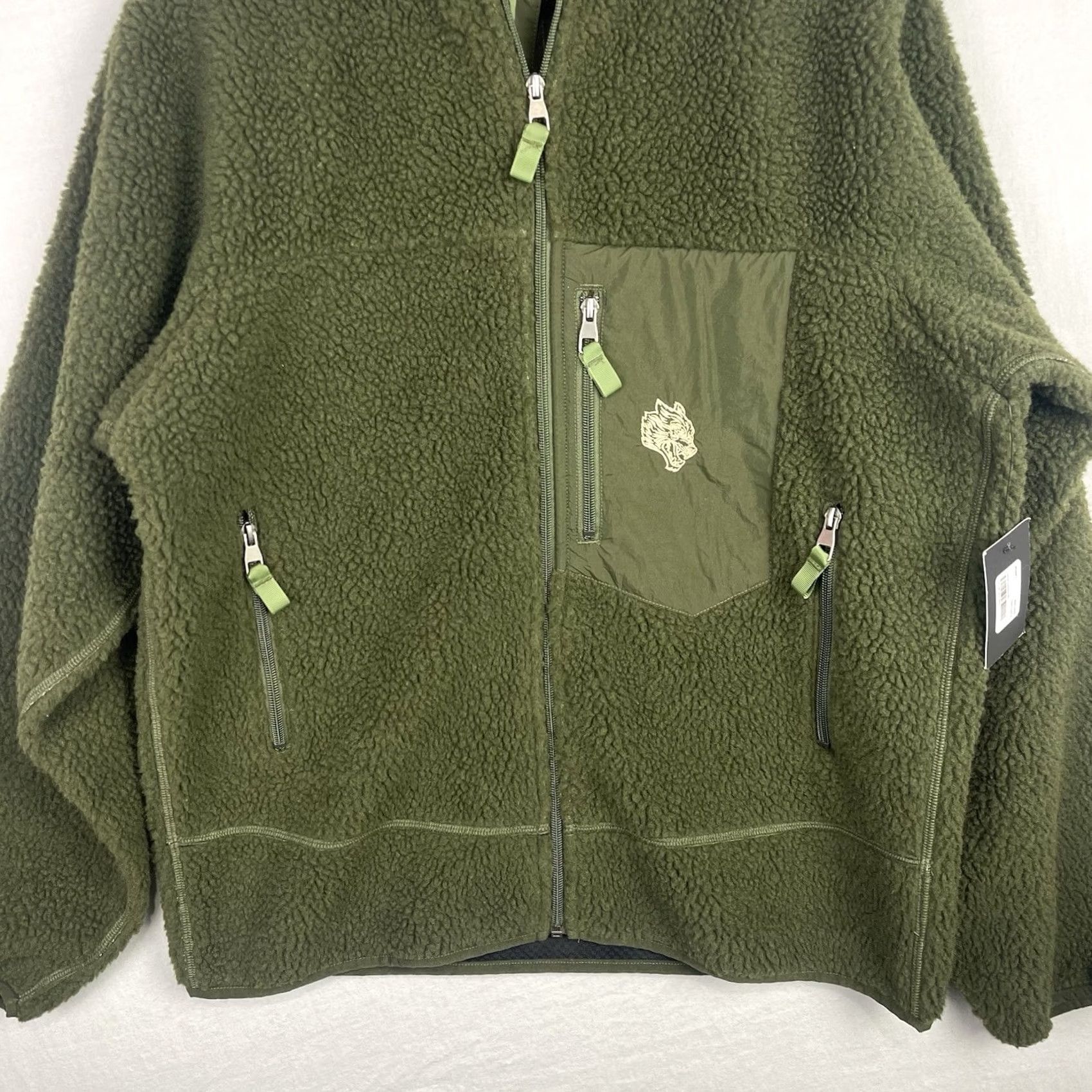 Darc Sport Darc Sport Jacket Womens Large Deep Pile Fleece Lone Pine Dark Sage Zip Up Size L / US 10 / IT 46 - 3 Thumbnail