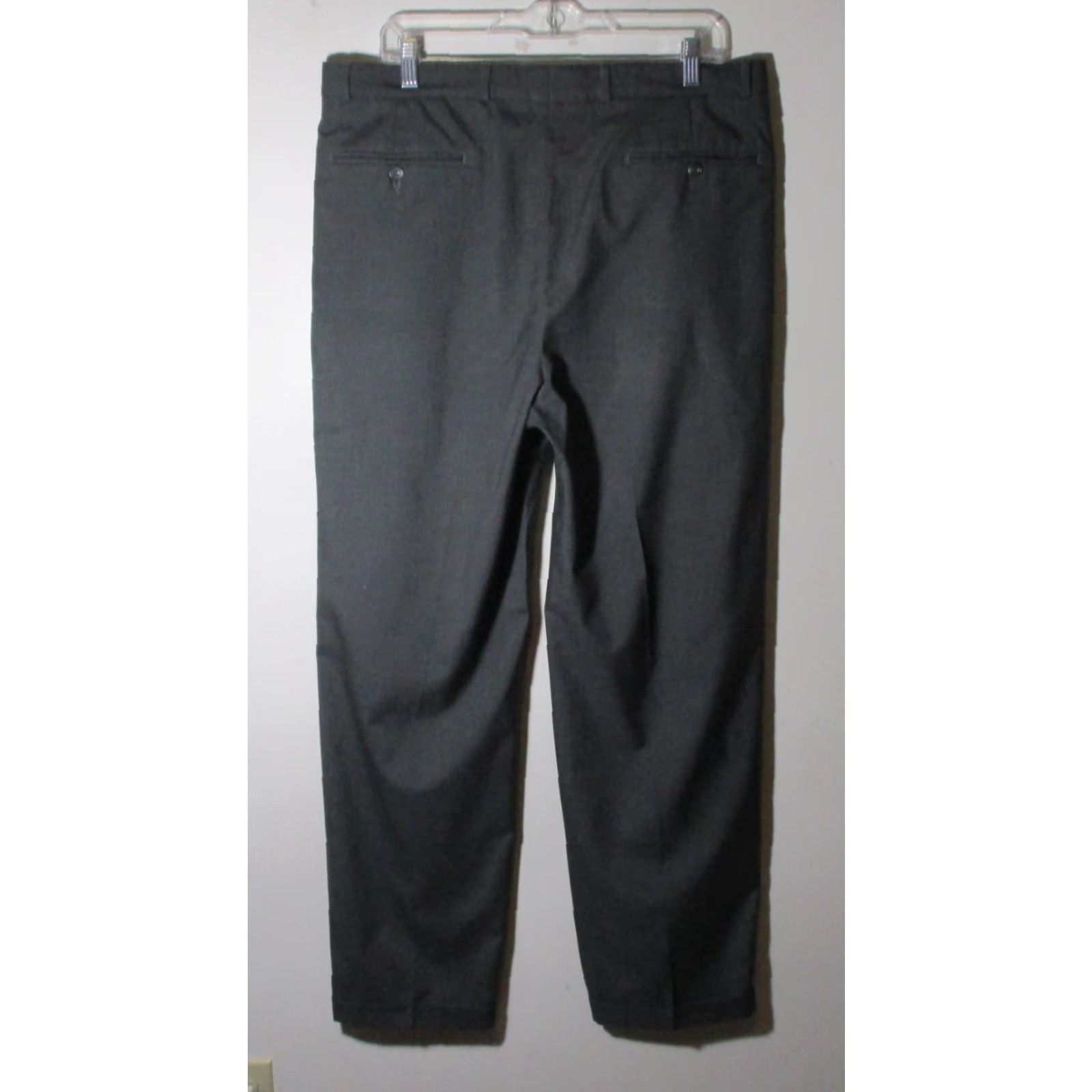 Vintage PABLO PICASSO Made in Italy Gray Pleated Dress Pants Mens 36W 32L Wool Regular Front Pleated 5-Pocket Size US 36 / EU 52 - 3 Thumbnail