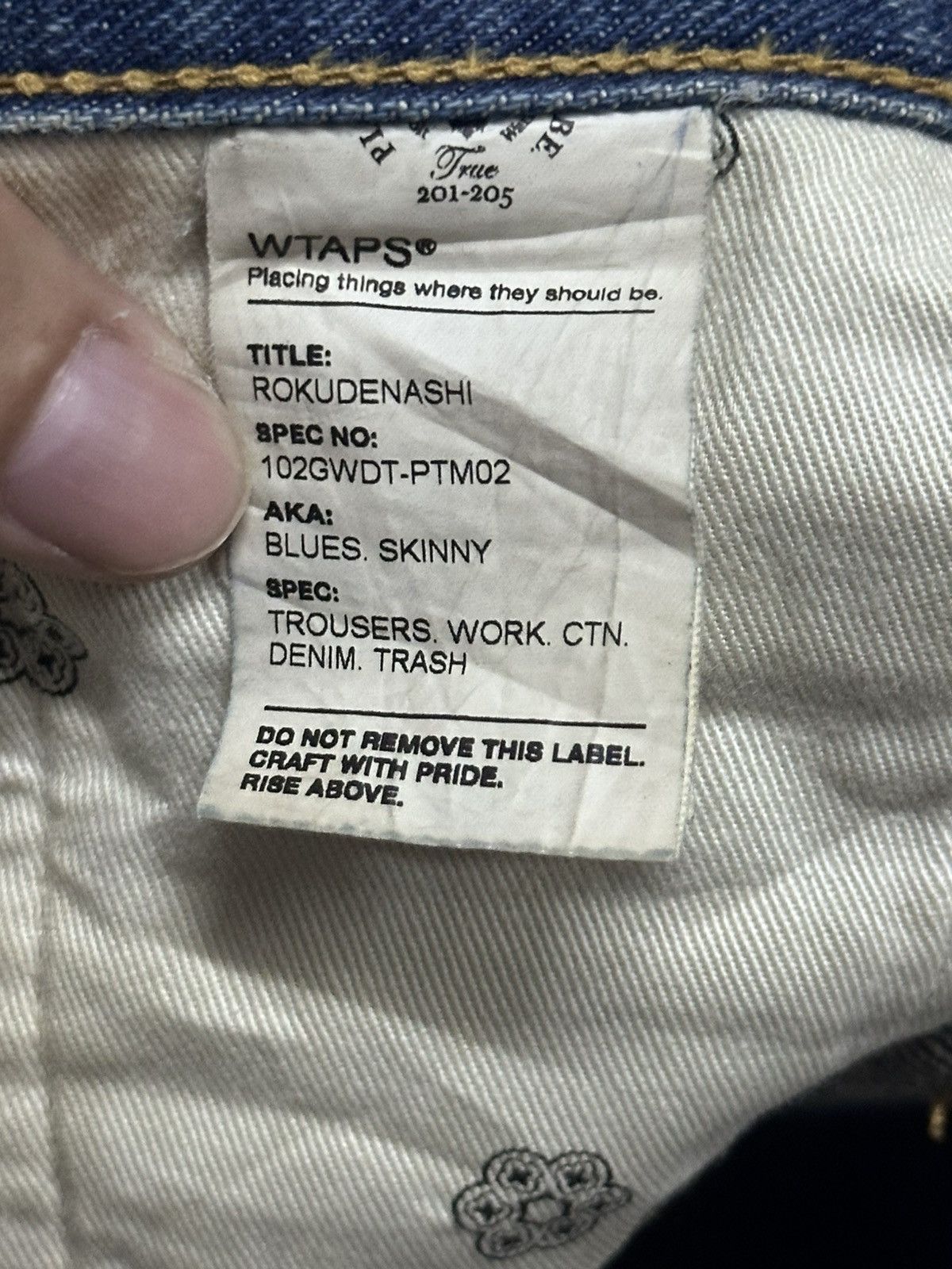 Wtaps Authentic Wtaps Vintage Skinny Loose With Mudwash and Faded Size US 35 - 10 Thumbnail