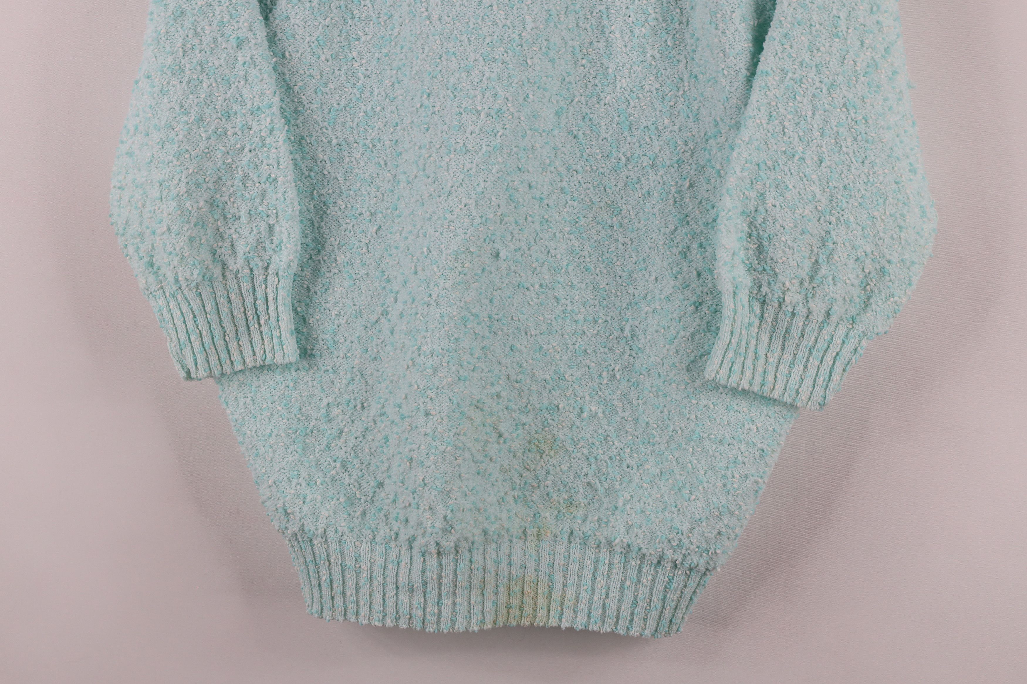 Vintage Vintage 70s Streetwear Knit 3/4 Sleeve Sweater Blue USA Size S / US 4 / IT 40 - 3 Thumbnail