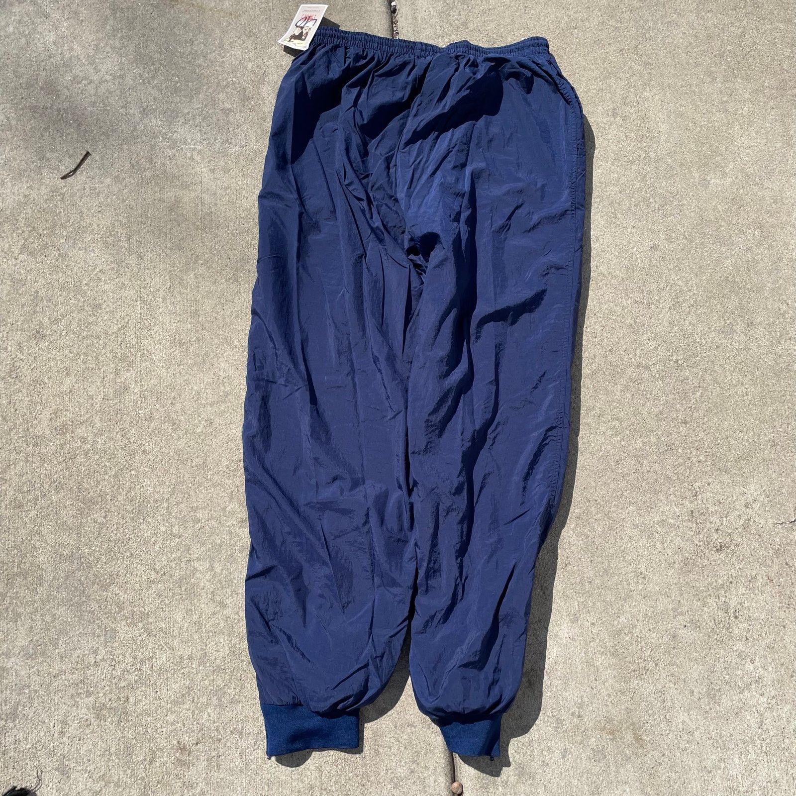 Nike Vintage Nike Track Pants Nylon Joggers Blue Swoosh 90s Y2K Size US 30 / EU 46 - 3 Thumbnail