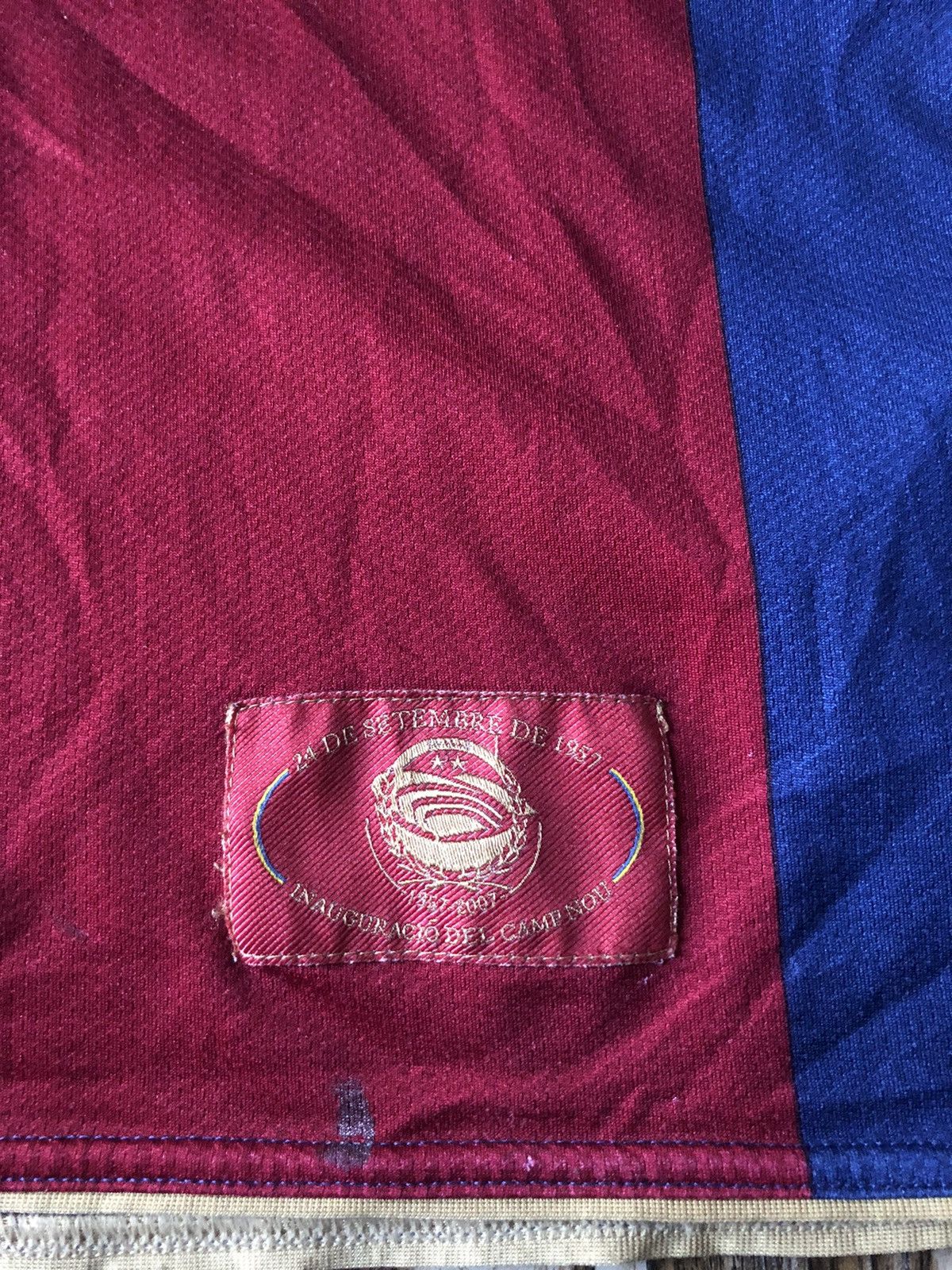 Nike Authentic Barcelona 2007/08 50 Year anniversary kit Messi Size US XL / EU 56 / 4 - 6 Thumbnail