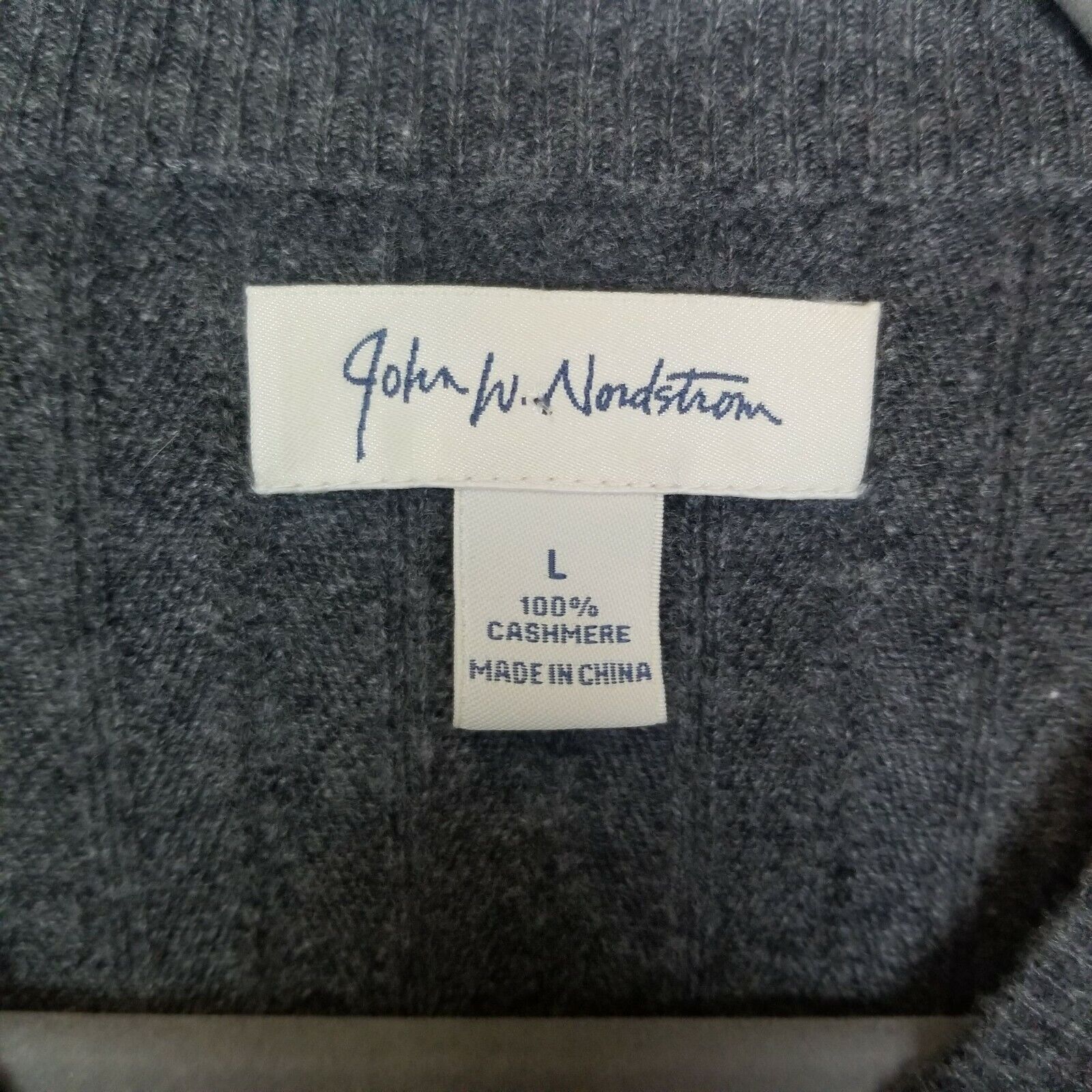 Nordstrom John W. Nordstorm Mens Cashmere Sweater Quiet Luxury Preppy Size US L / EU 52-54 / 3 - 7 Thumbnail