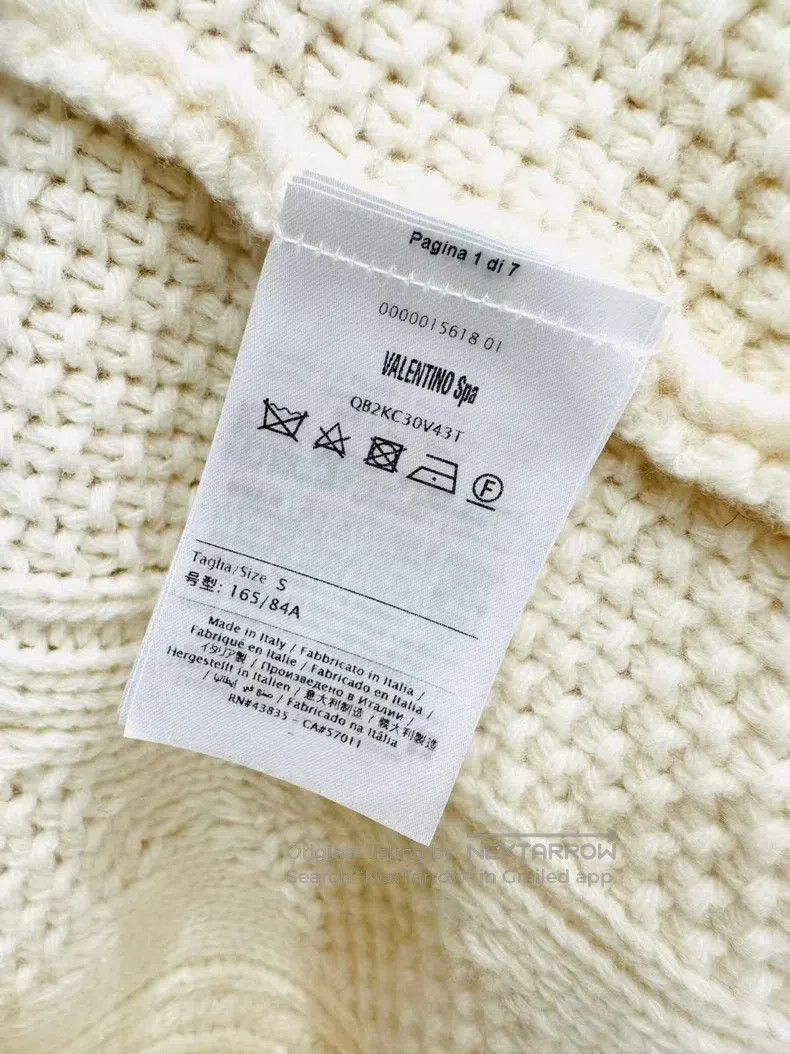 Valentino Valentino Feather milky white sweater Size S / US 4 / IT 40 - 6 Thumbnail
