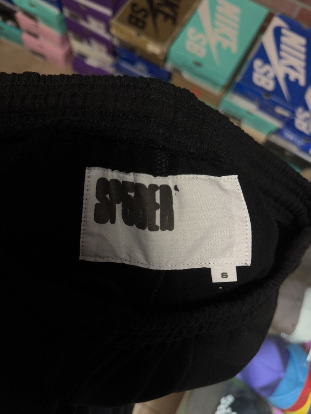 Sp5der Sp5der Worldwide Sweatpants Size Small Black (2025) (NEW Size US 30 / EU 46 - 6 Thumbnail