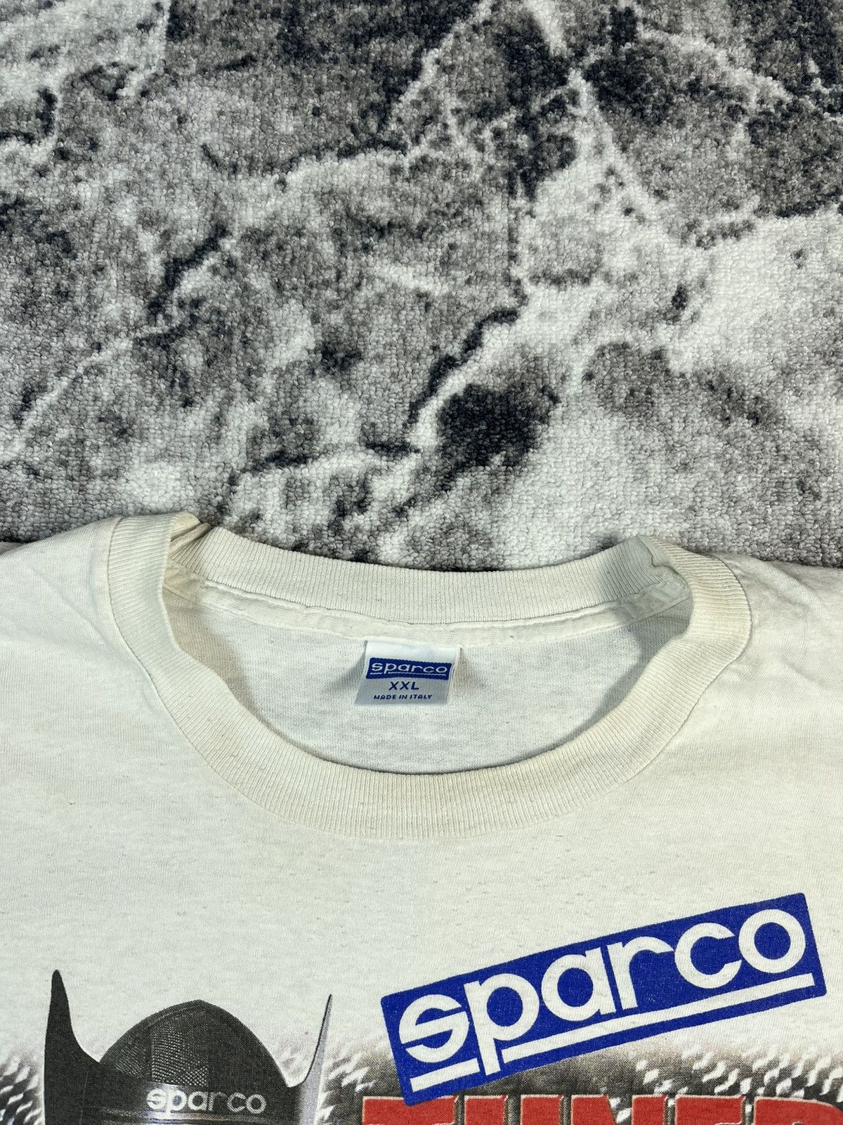 Vintage Vintage 90s Sparco T Shirt Pornstar Size US XXL / EU 58 / 5 - 13 Thumbnail
