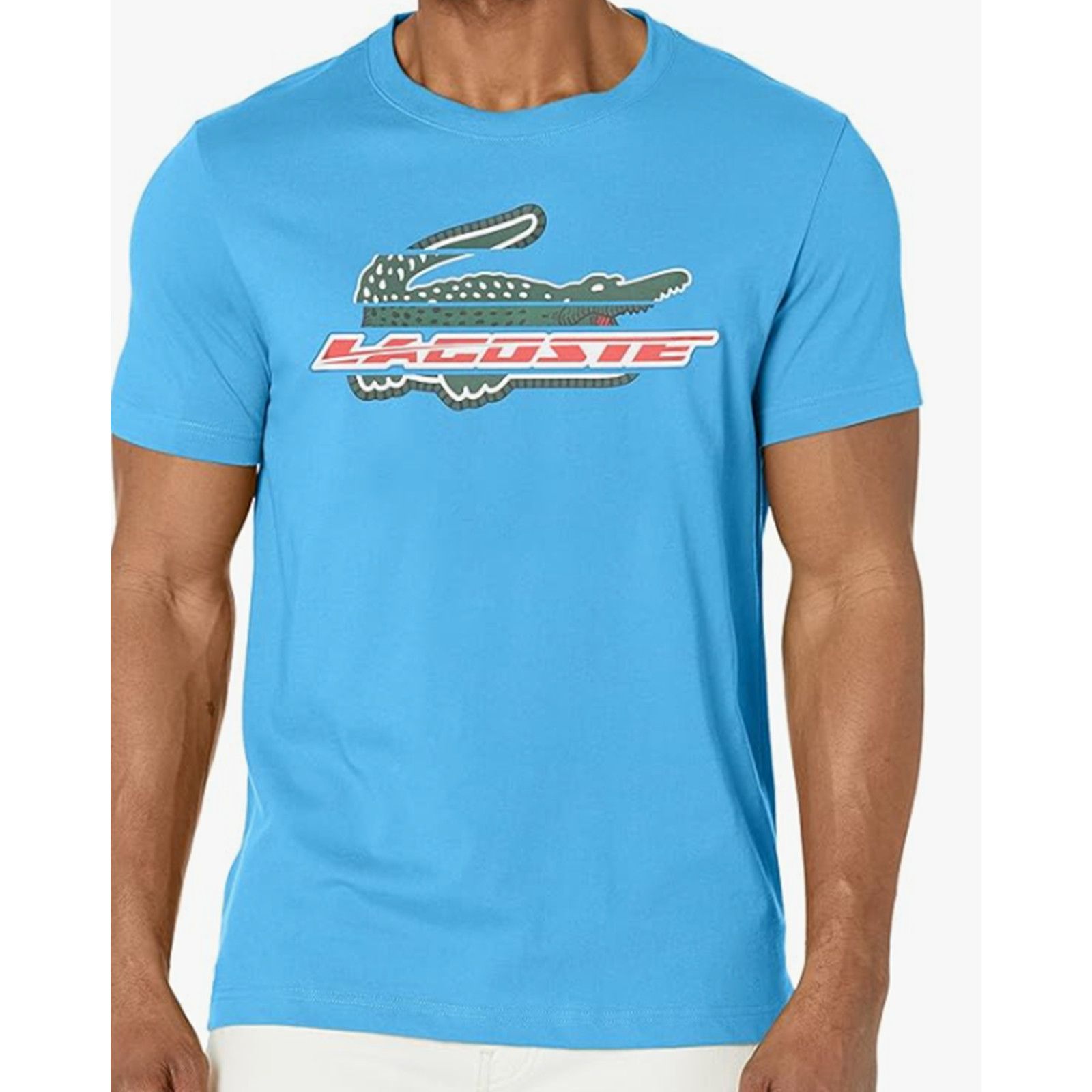 Lacoste Men's Short Sleeve Regular Fit Sport Tee-Shirt L