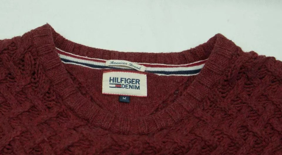 Tommy Hilfiger HILFIGER DENIM JUMPER VINTAGE AMERICAN BRAND COTTON SIZE M Size US M / EU 48-50 / 2 - 5 Thumbnail
