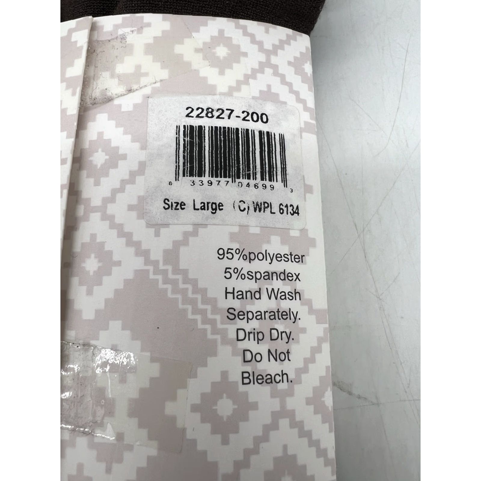 Vintage MUK LUKS Fleece Lined Footless Tights Women Size C Large Brown Size L / US 10 / IT 46 - 3 Thumbnail